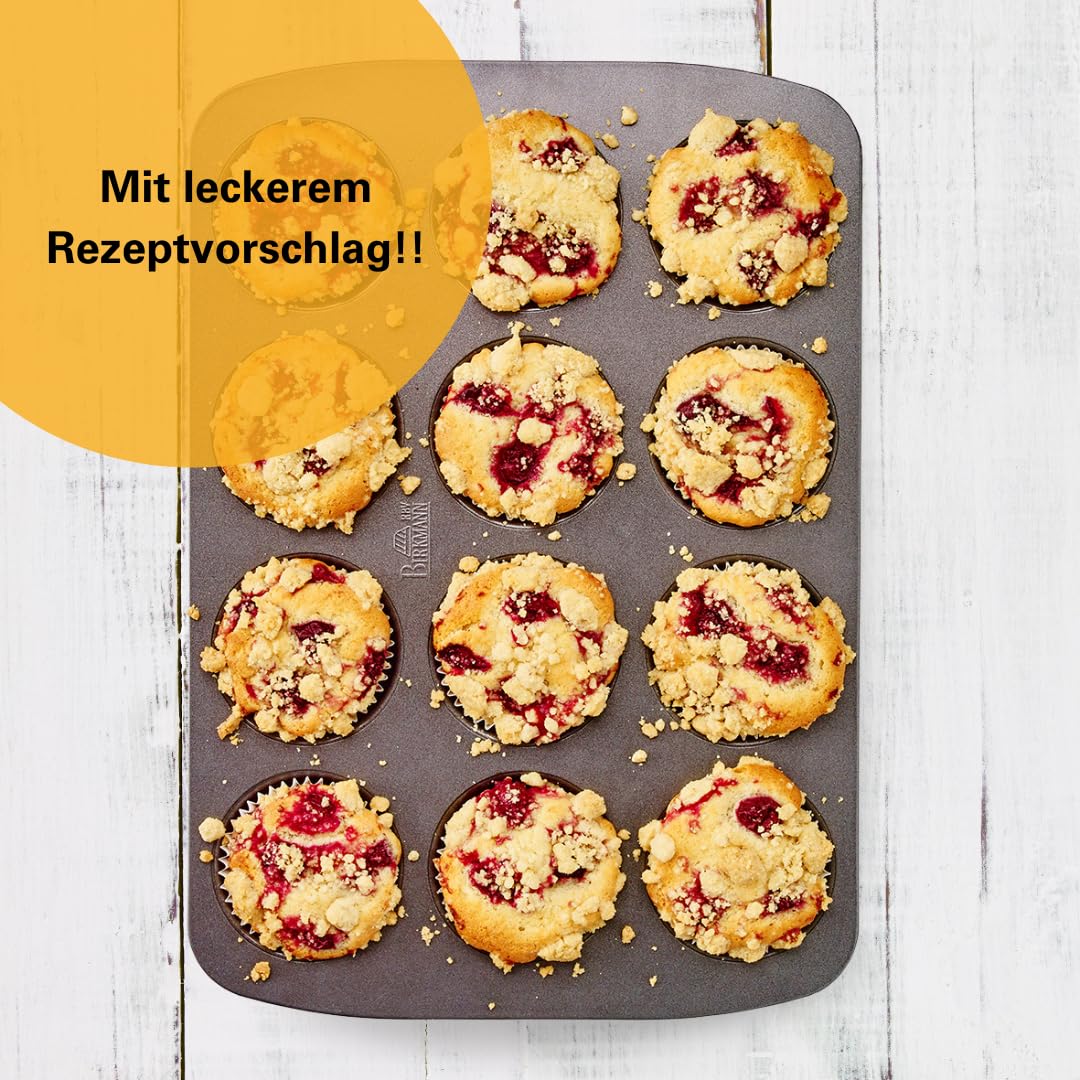 birkmann-easy-baking-muffinform-12-fach-37-x-26-cm-karbonstahl-antihaft-grau image 5
