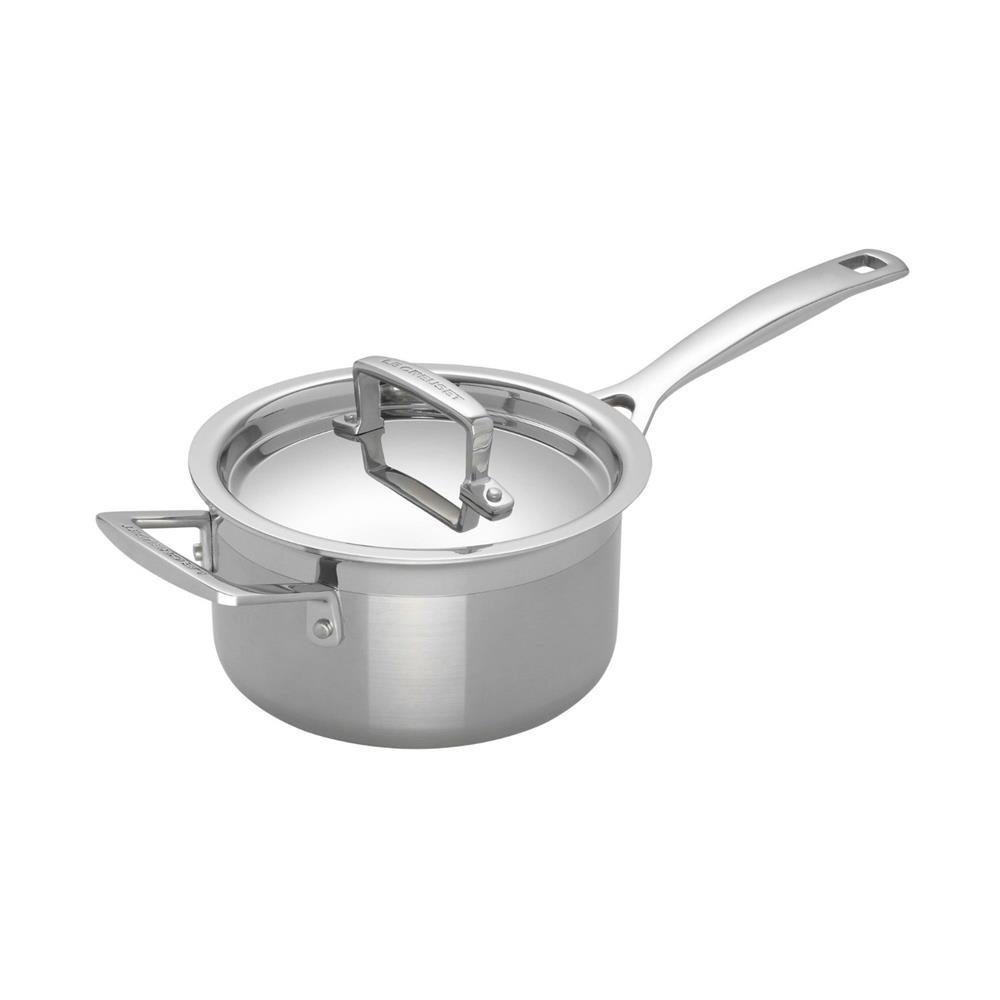 le-creuset-3-ply-stielkasserolle-16-cm-1-9-l-silber-edelstahl-mit-deckel image 4
