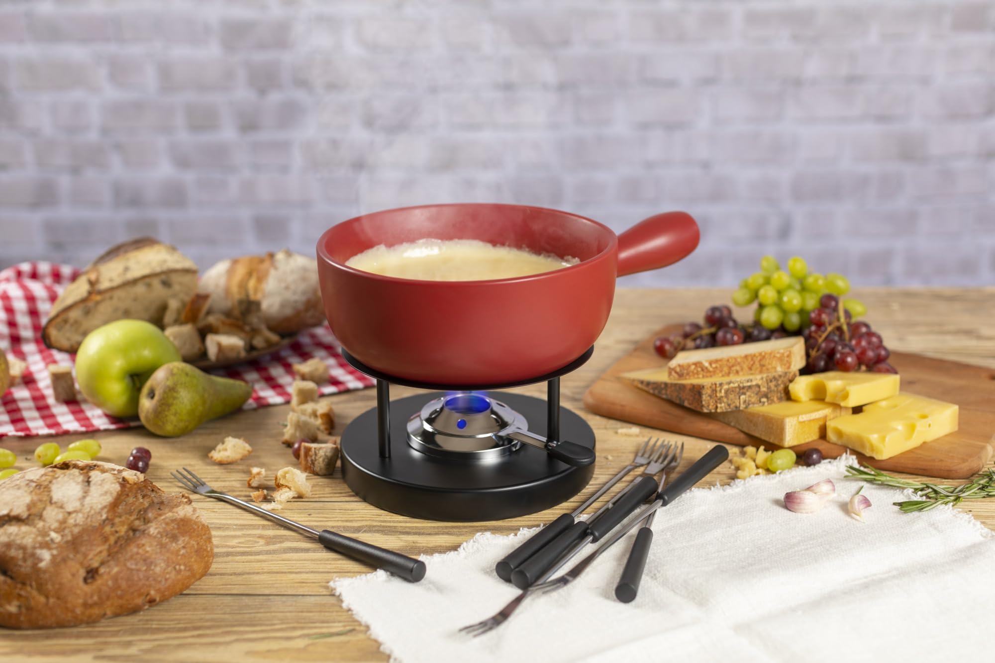 kuhn-rikon-k-sefondue-set-classic-rot-23-cm-2-6-liter-f-r-4-6-personen image 6