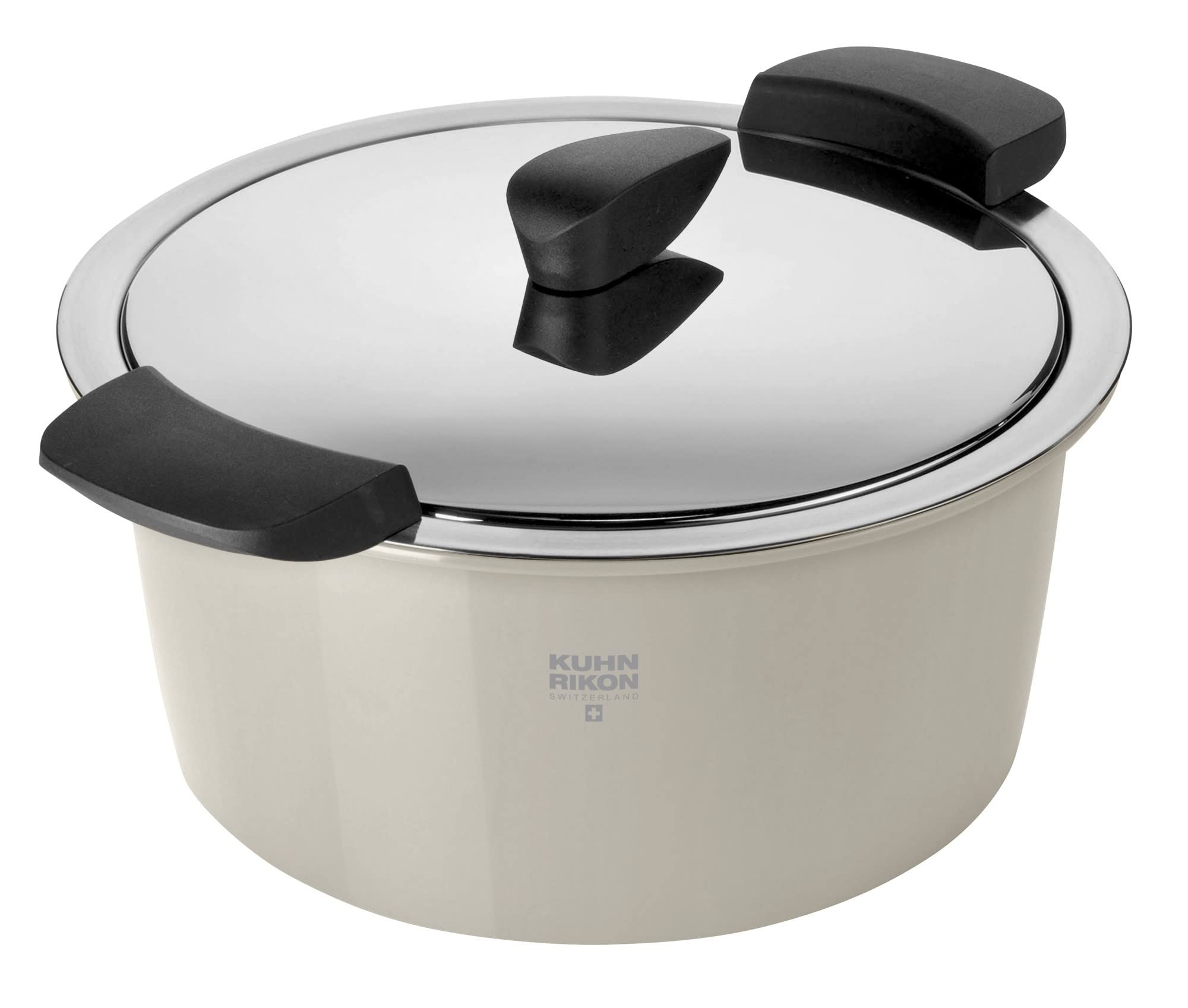 kuhn-rikon-hotpan-kochtopf-mit-thermosch-ssel-3-0-l-22-cm-sand-edelstahl image 1