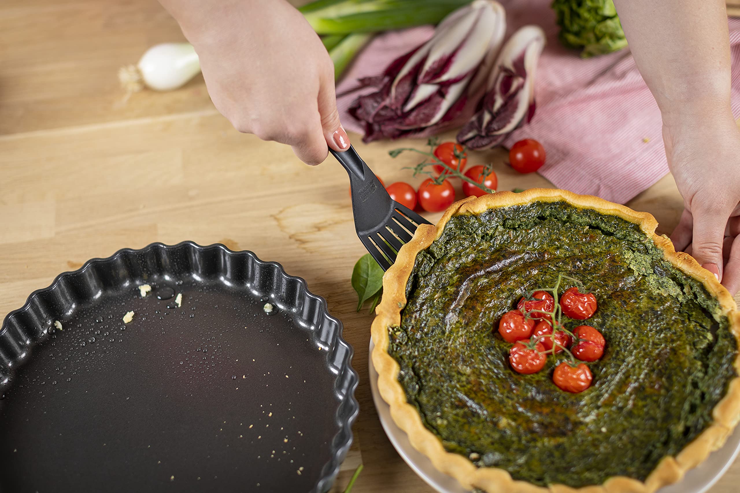 kuhn-rikon-easy-quiche-tarteform-27-cm-borosilikatglas-mit-antihaftbeschichtung image 7