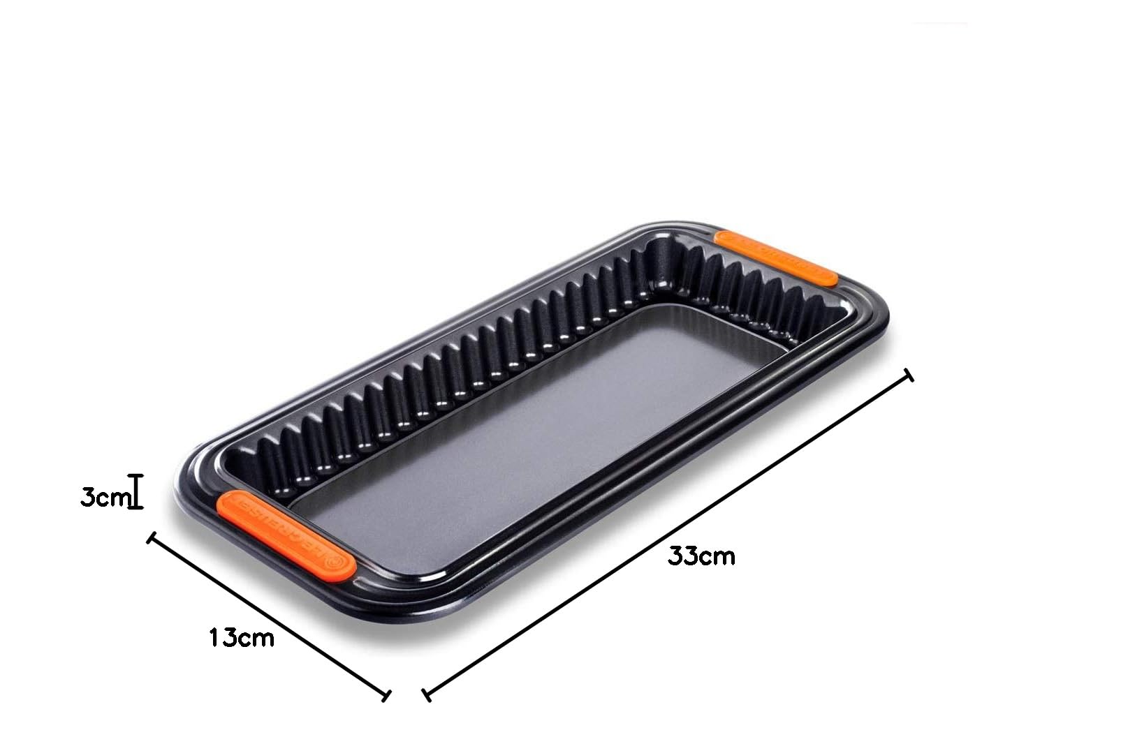 le-creuset-tarteform-rechteckig-33-x-13-cm-mit-hebeboden-karbonstahl-antihaft image 7