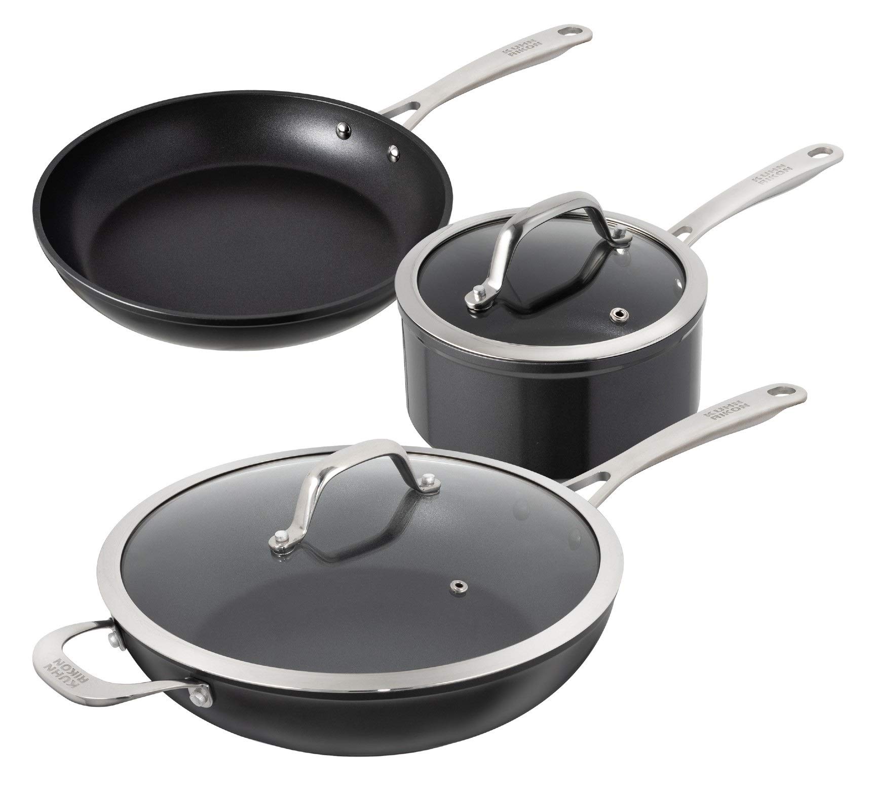 kuhn-rikon-easy-pro-kochgeschirr-set-3-teilig-aluminium-antihaft image 1