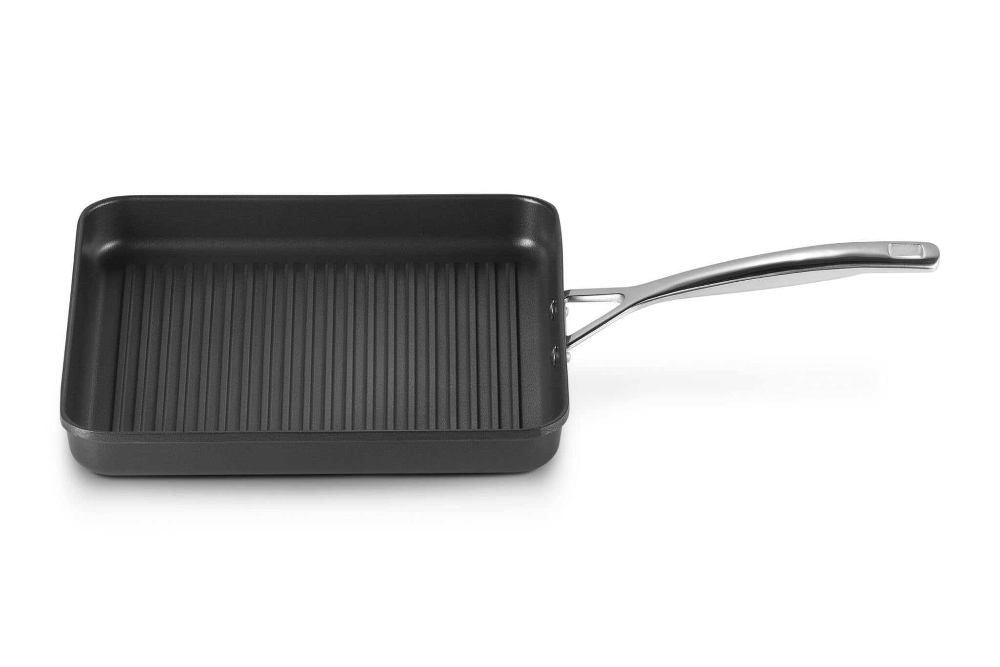 le-creuset-aluminium-antihaft-grillpfanne-28-cm-mit-rillen-anthrazit-silber image 1