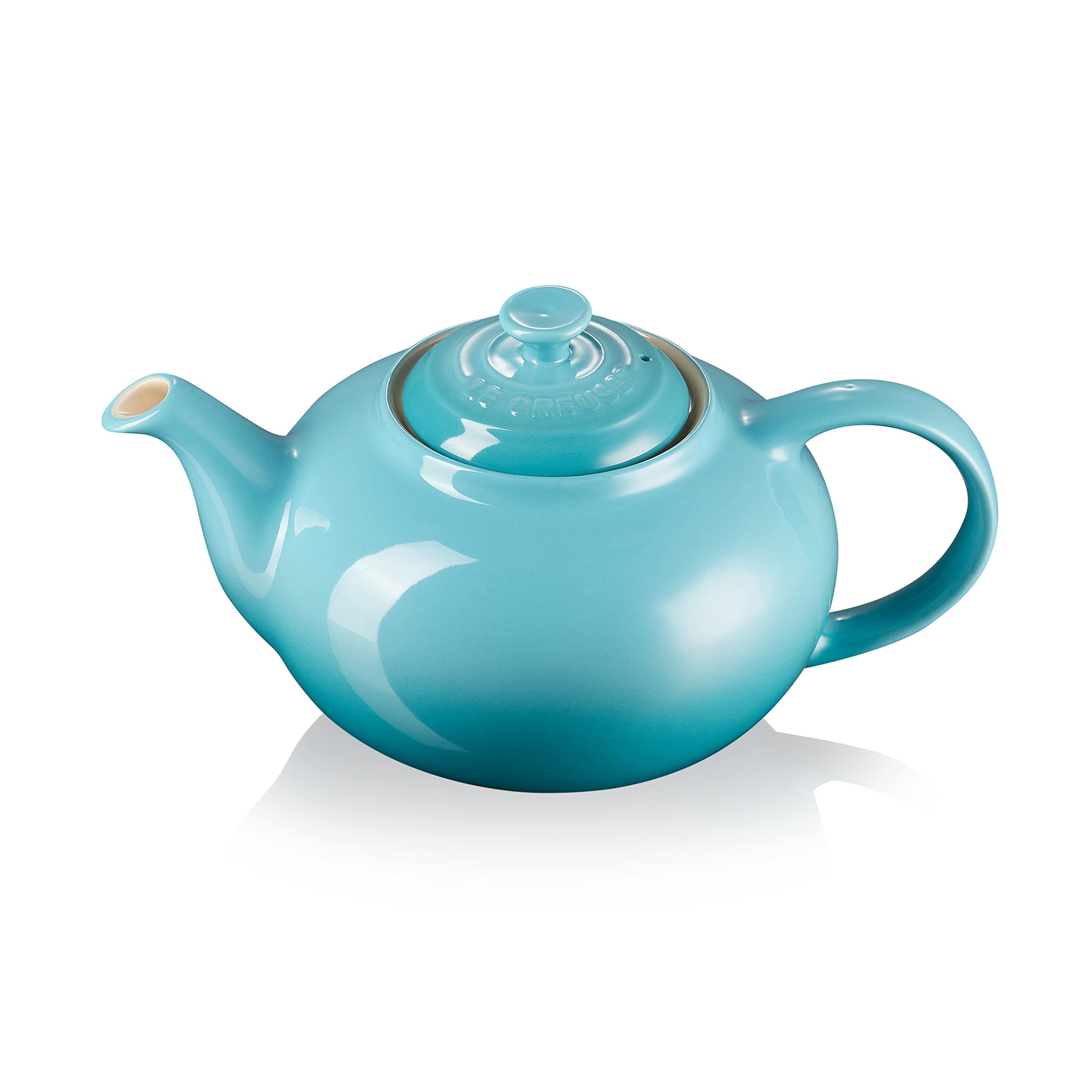 le-creuset-klassische-teekanne-steinzeug-1-3-liter-karibik image 2