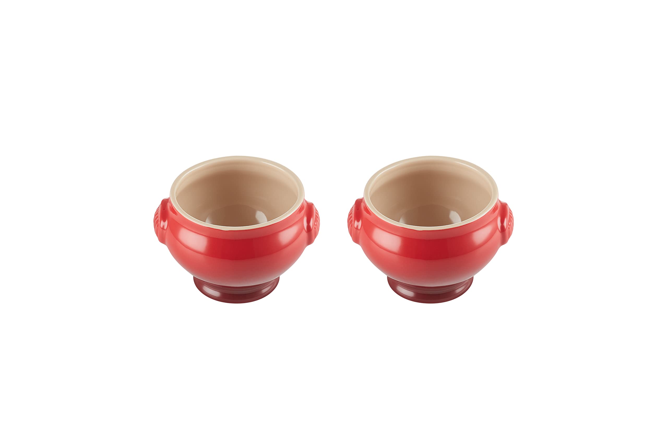le-creuset-suppenterrinen-2er-set-je-600-ml-steinzeug-kirschrot image 1