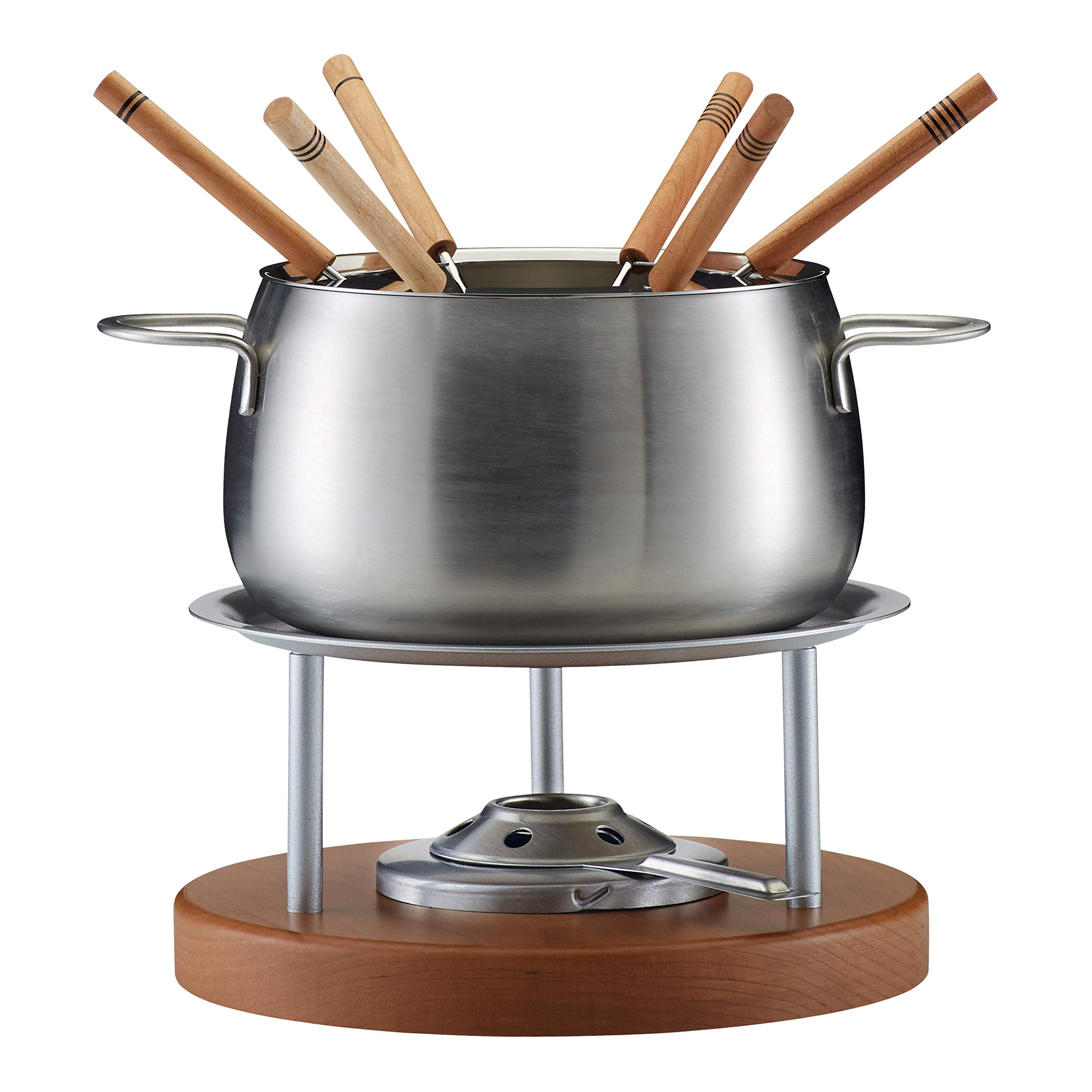 kuhn-rikon-fleischfondue-set-chromstahl-2-0-l-f-r-6-personen-34-x-26-x-23-cm image 2