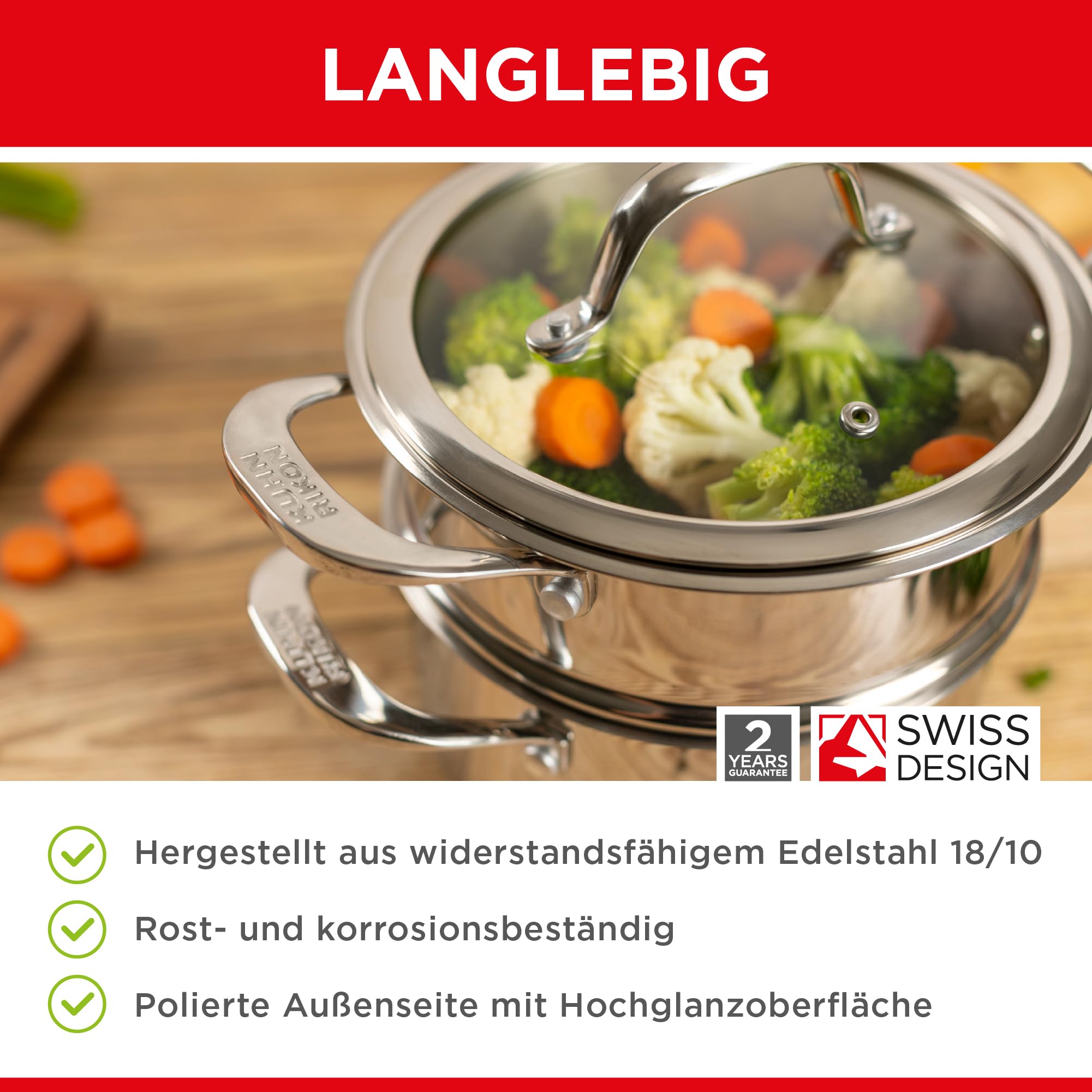 kuhn-rikon-allround-dampfgarer-edelstahl-18-cm-stapelbar image 5