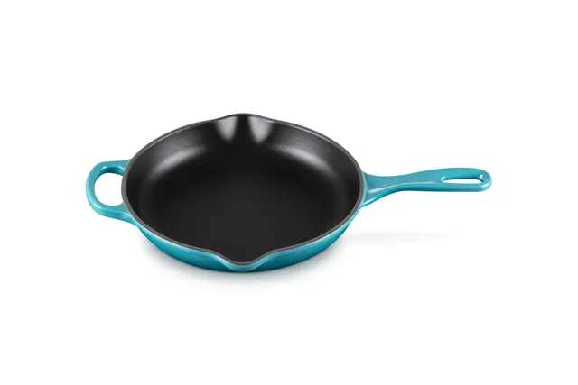 le-creuset-signature-gusseisen-brat-und-servierpfanne-rund-23-cm-karibik image 1