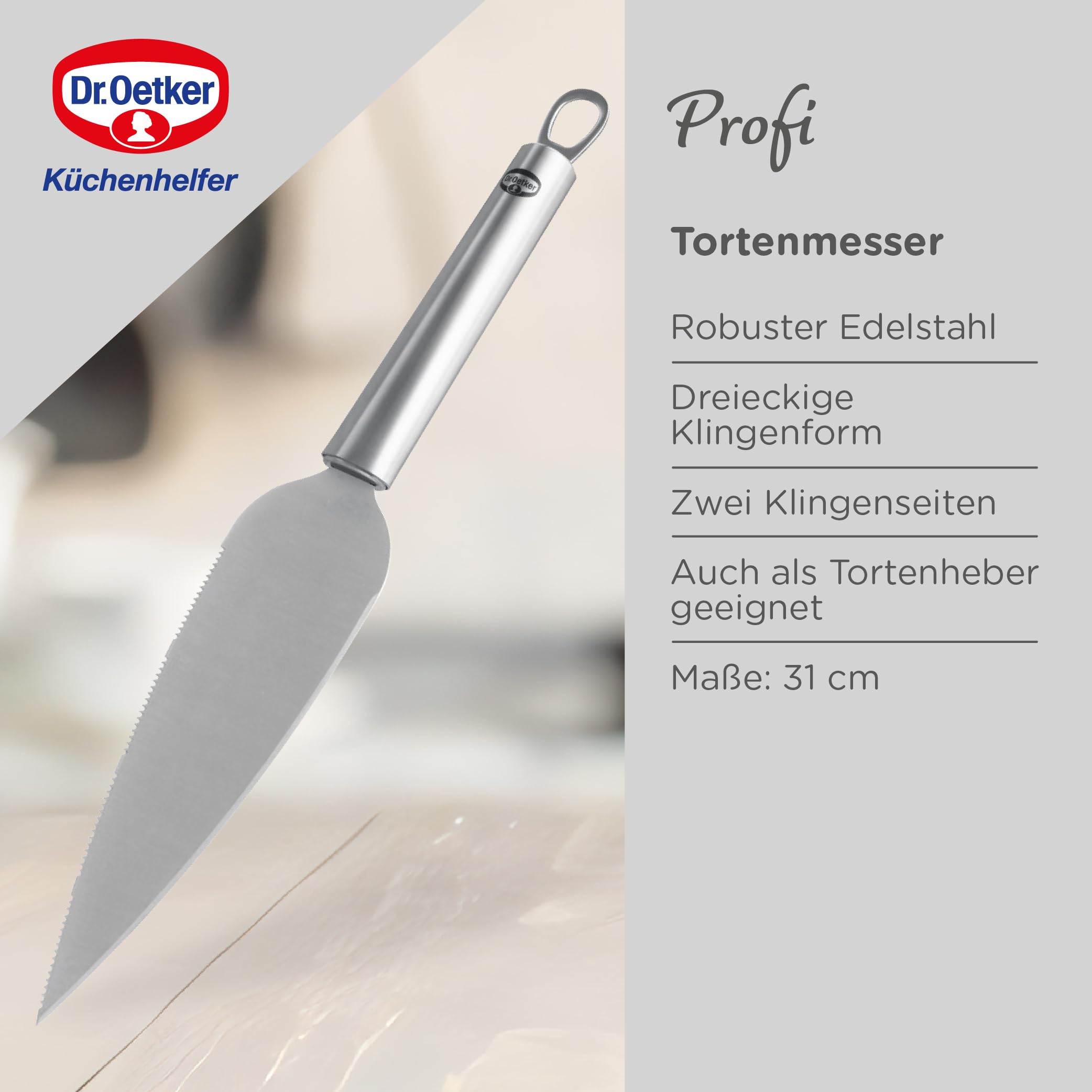dr-oetker-profi-tortenmesser-2-in-1-31-cm-tortenmesser-und-tortenheber-edelstahl image 3
