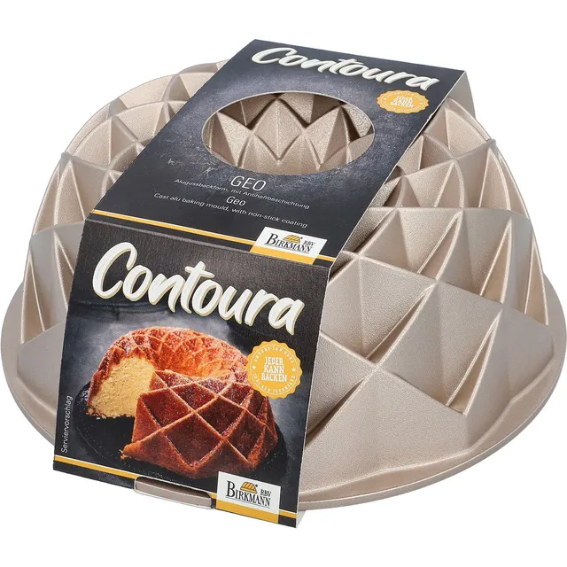 birkmann-contoura-gugelhupf-geo-24-cm-aluguss-champagner-1800-ml image 1