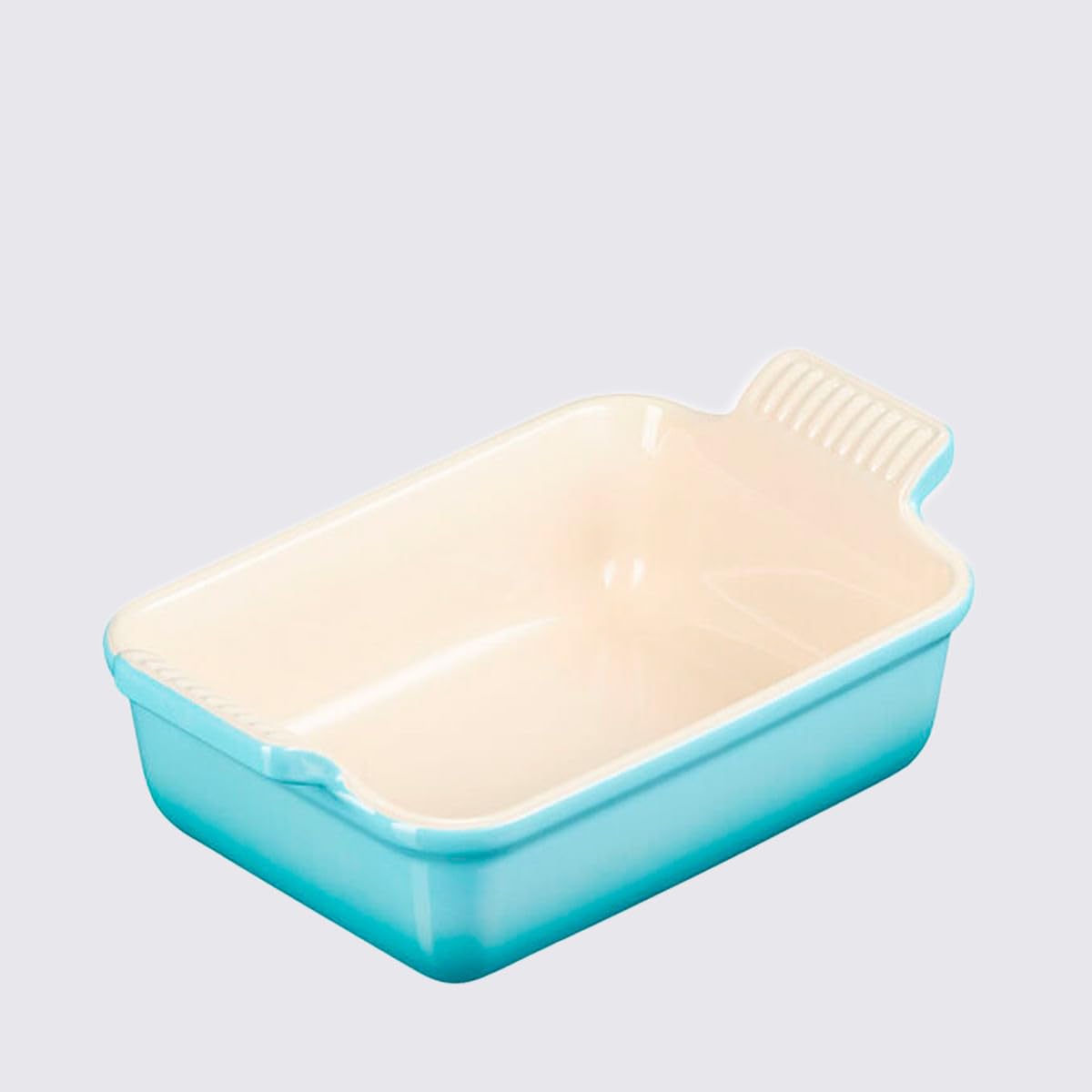 le-creuset-tradition-rechteckige-auflaufform-aus-steinzeug-19-cm-1-1-liter-karib image 5
