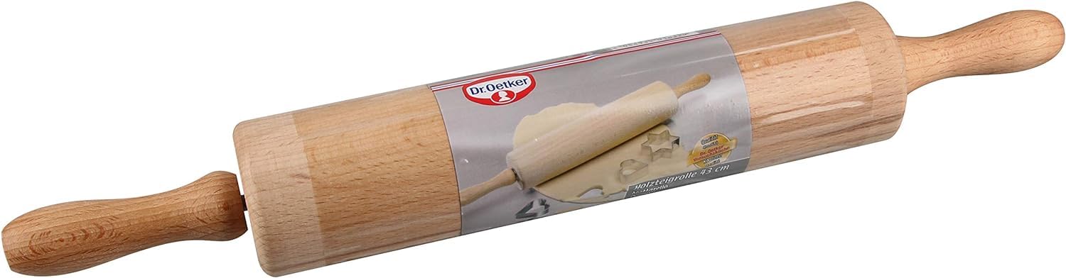 dr-oetker-profi-holzteigrolle-buchenholz-440-mm-holzbraun image 2