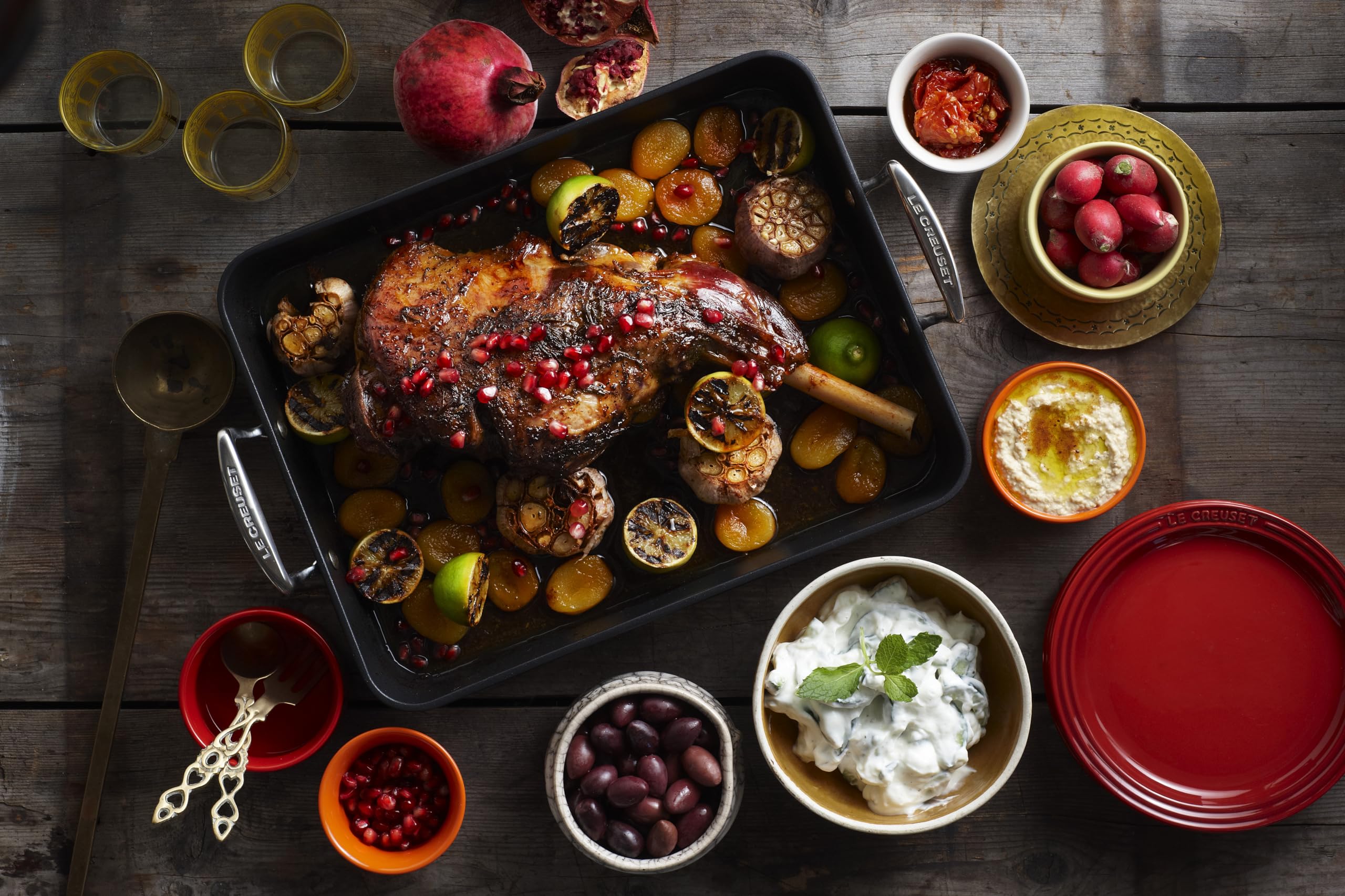 le-creuset-aluminium-antihaft-bratreine-34-cm-anthrazit-silber image 4