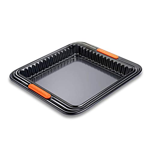 le-creuset-antihaft-tarteform-quadratisch-23-x-23-x-3-cm-mit-hebeboden-karbonsta image 4