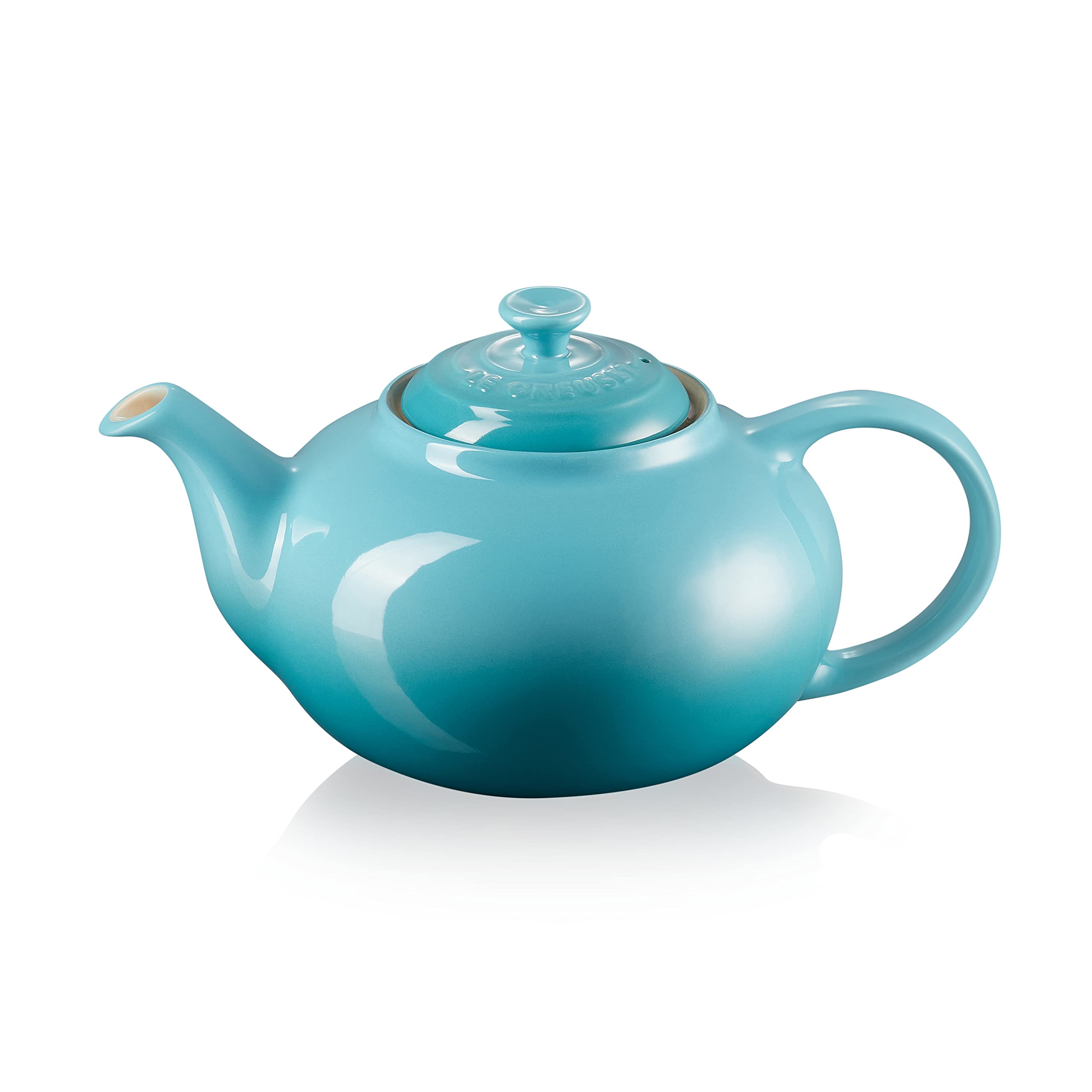 le-creuset-klassische-teekanne-steinzeug-1-3-liter-karibik image 1