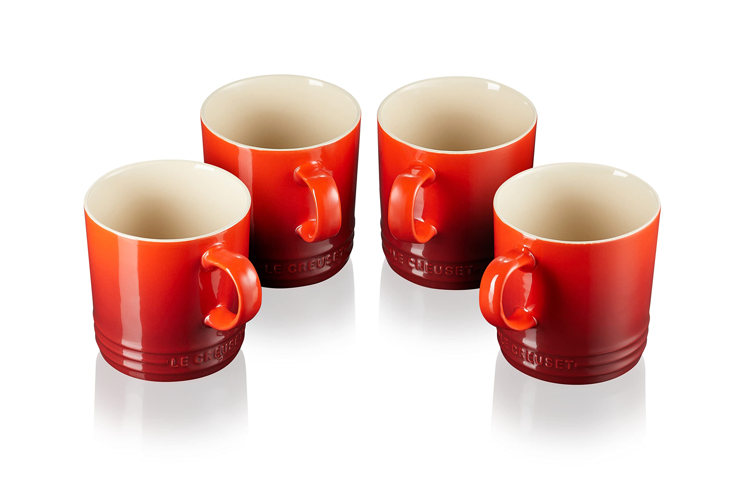 le-creuset-4er-set-becher-aus-steinzeug-350-ml-ofenrot image 5