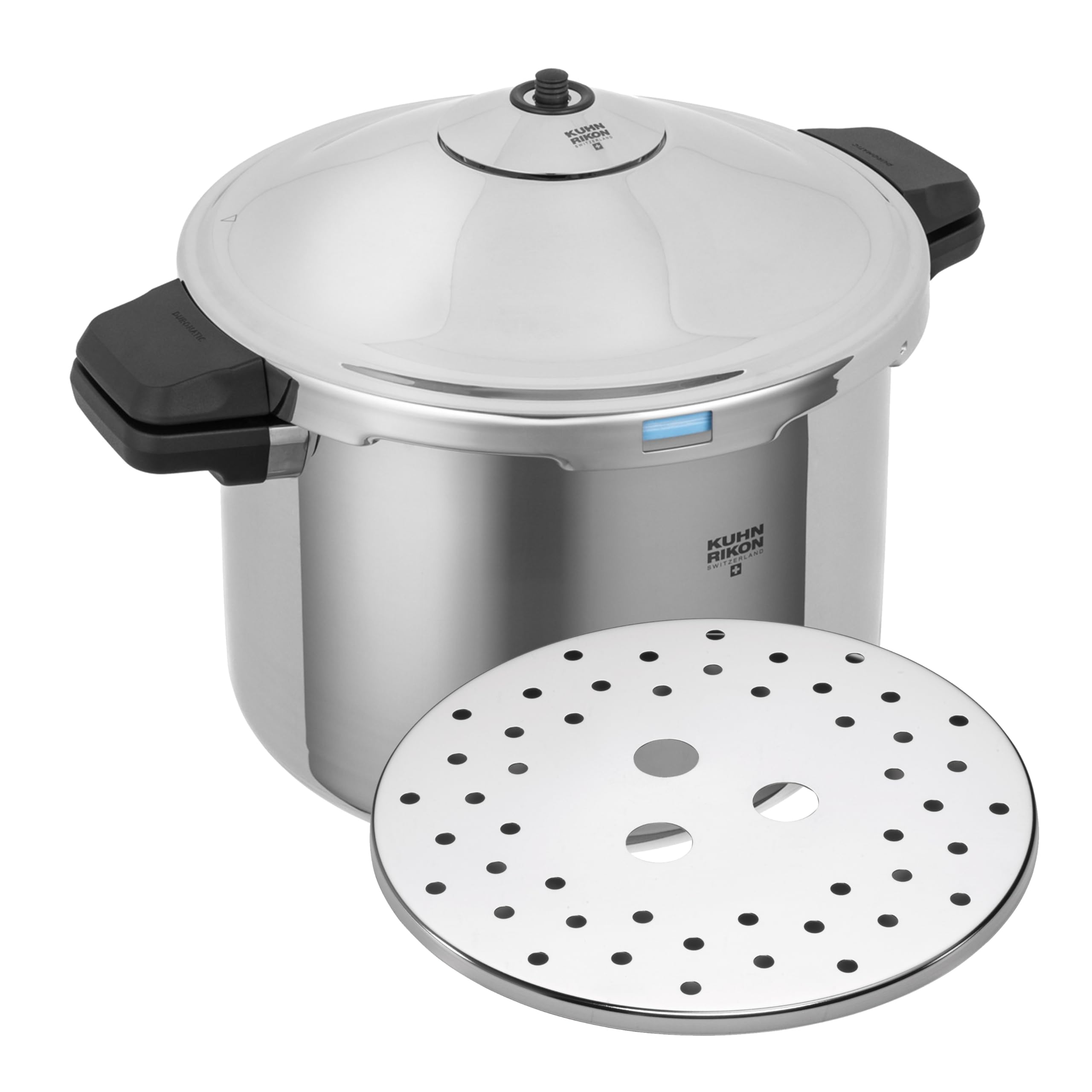 kuhn-rikon-duromatic-hotel-schnellkochtopf-8-liter-28-cm-edelstahl-induktion image 1