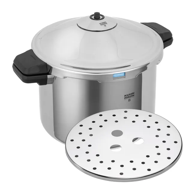 kuhn-rikon-duromatic-hotel-schnellkochtopf-8-liter-28-cm-edelstahl-induktion image 1