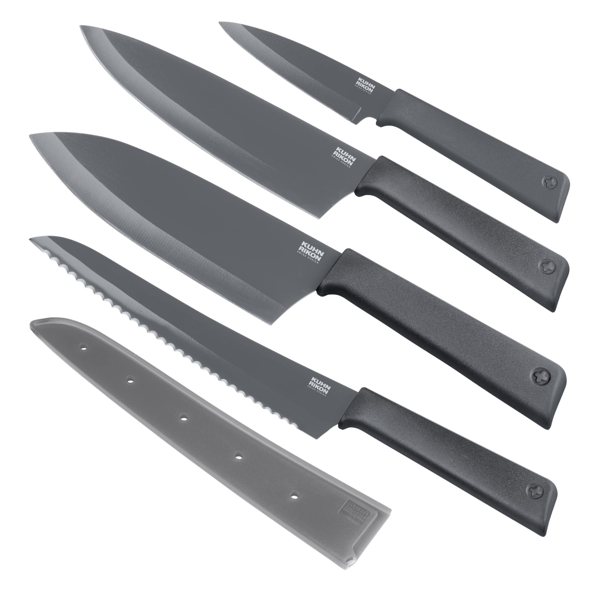 kuhn-rikon-colori-messerset-4-teilig-grau-antihaft image 1