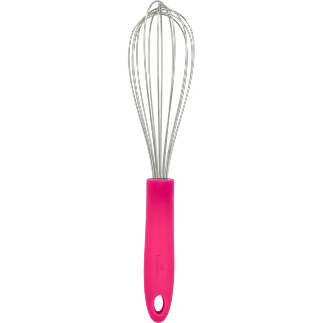 birkmann-schneebesen-electric-pink-29-cm-edelstahlkopf-mit-silikongriff image 1
