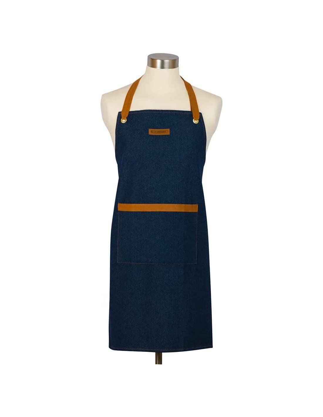 le-creuset-sch-rze-baumwoll-canvas-mit-taschen-dark-blue-denim image 1