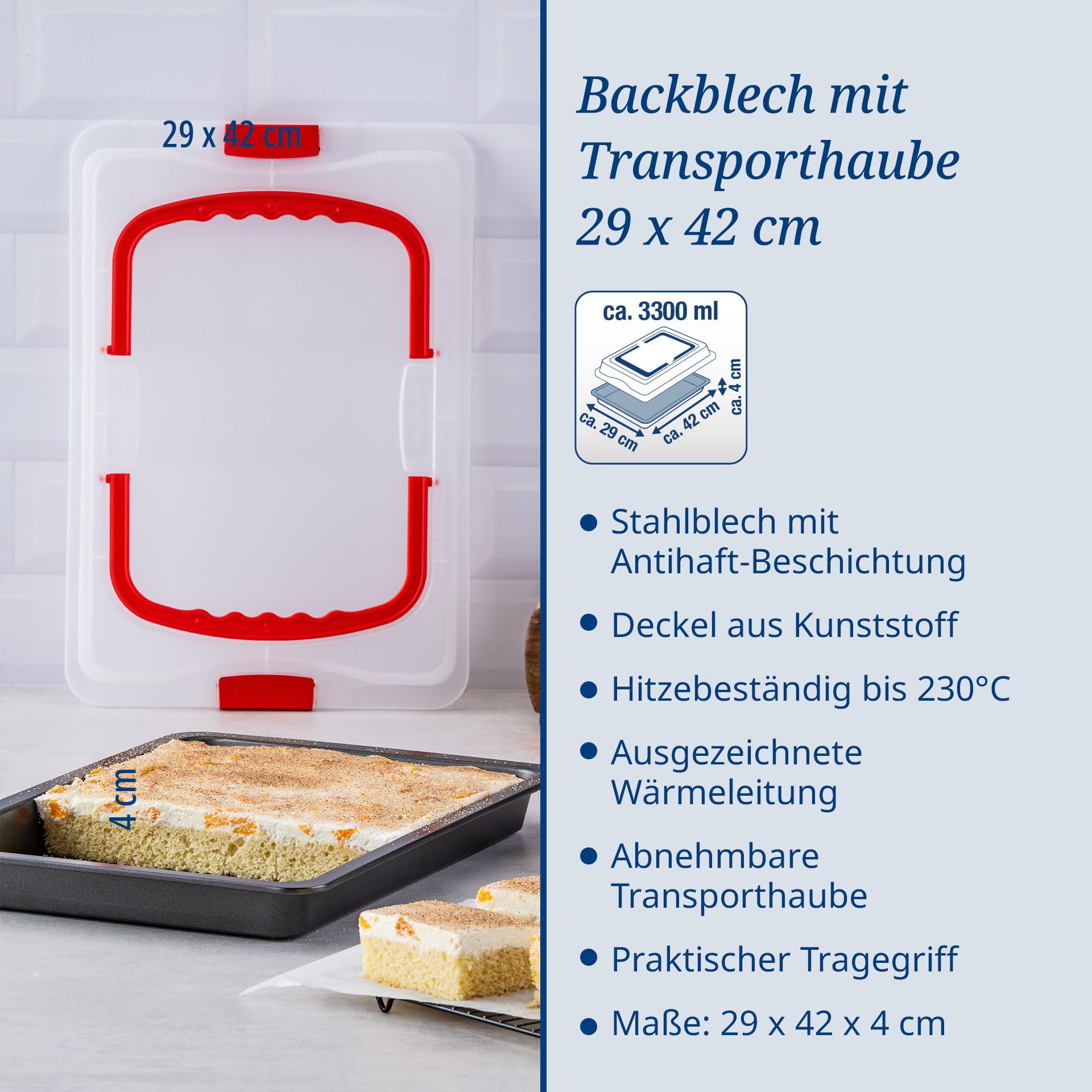 dr-oetker-bake-go-backblech-42x29x4-cm-mit-transporthaube-antihaft image 3