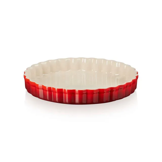 le-creuset-tarteform-aus-steinzeug-24-cm-1-4-liter-kirschrot image 1