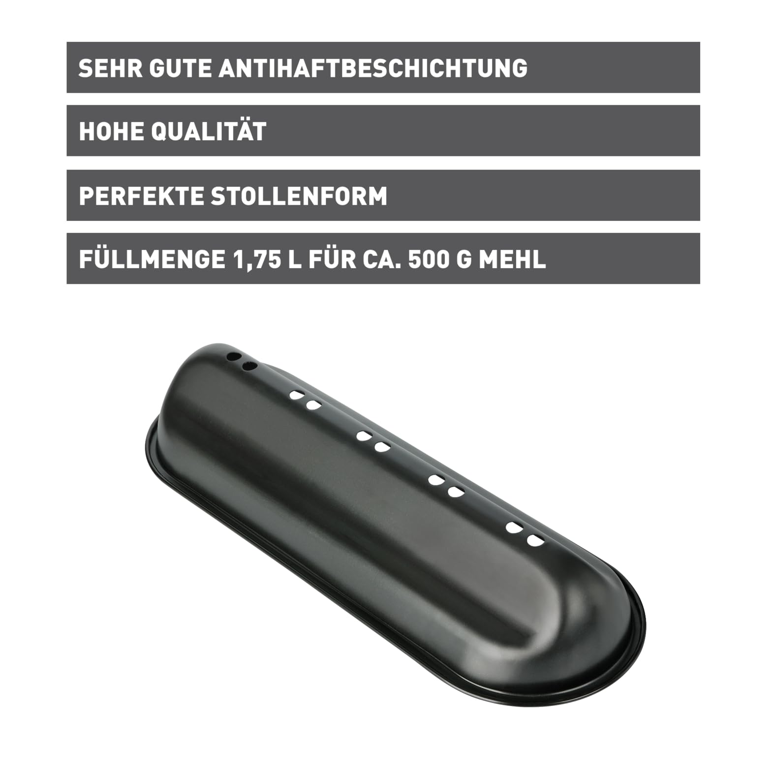 original-kaiser-stollenhaube-39-5-cm-f-r-500-g-mehl-antihaftbeschichtet image 2