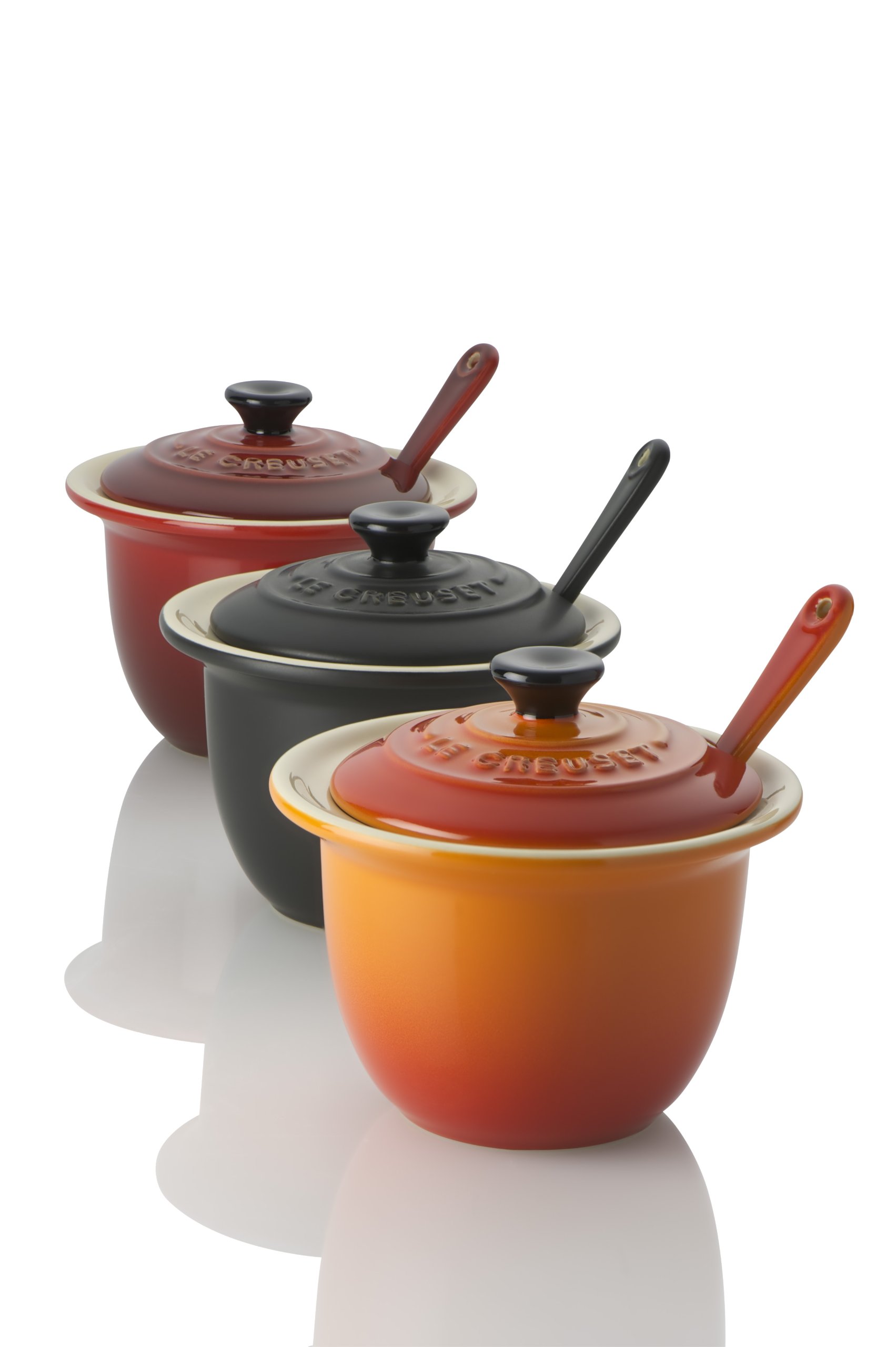 le-creuset-serviert-pfchen-mit-l-ffel-steinzeug-0-2-l-10-2-cm-ofenrot image 2