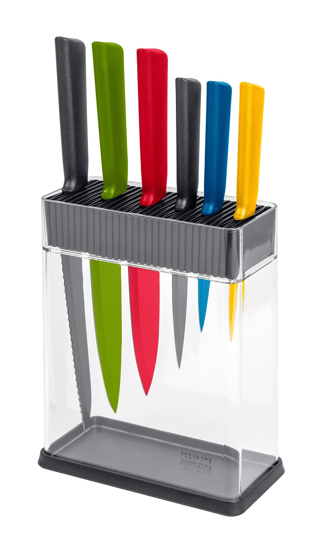kuhn-rikon-colori-messerblock-vision-6-teilig-grau image 8