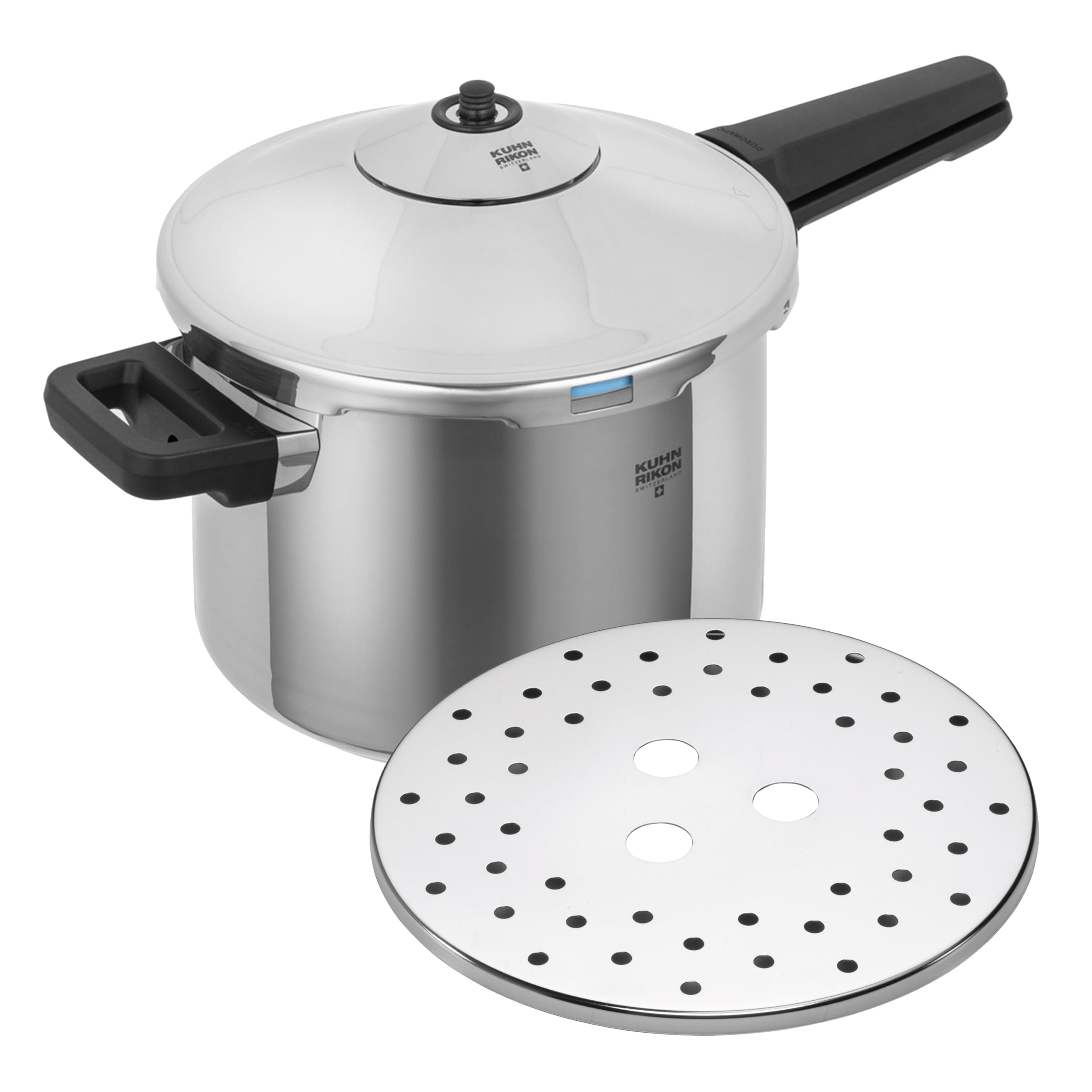 kuhn-rikon-duromatic-inox-schnellkochtopf-5-l-22-cm-edelstahl-f-r-induktion image 1