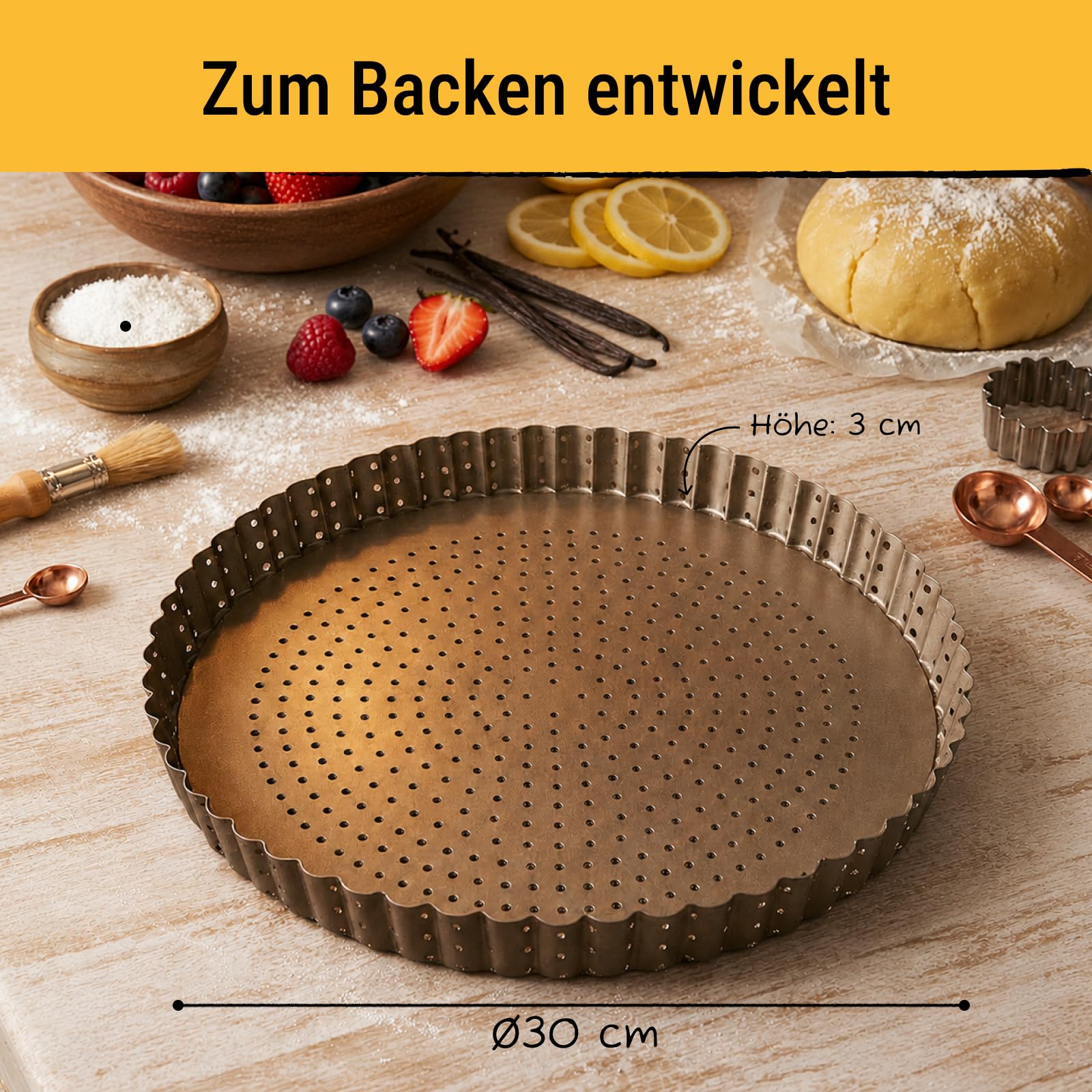 birkmann-laib-seele-tarteform-30-cm-3-cm-perforiert-karbonstahl-bronze image 3