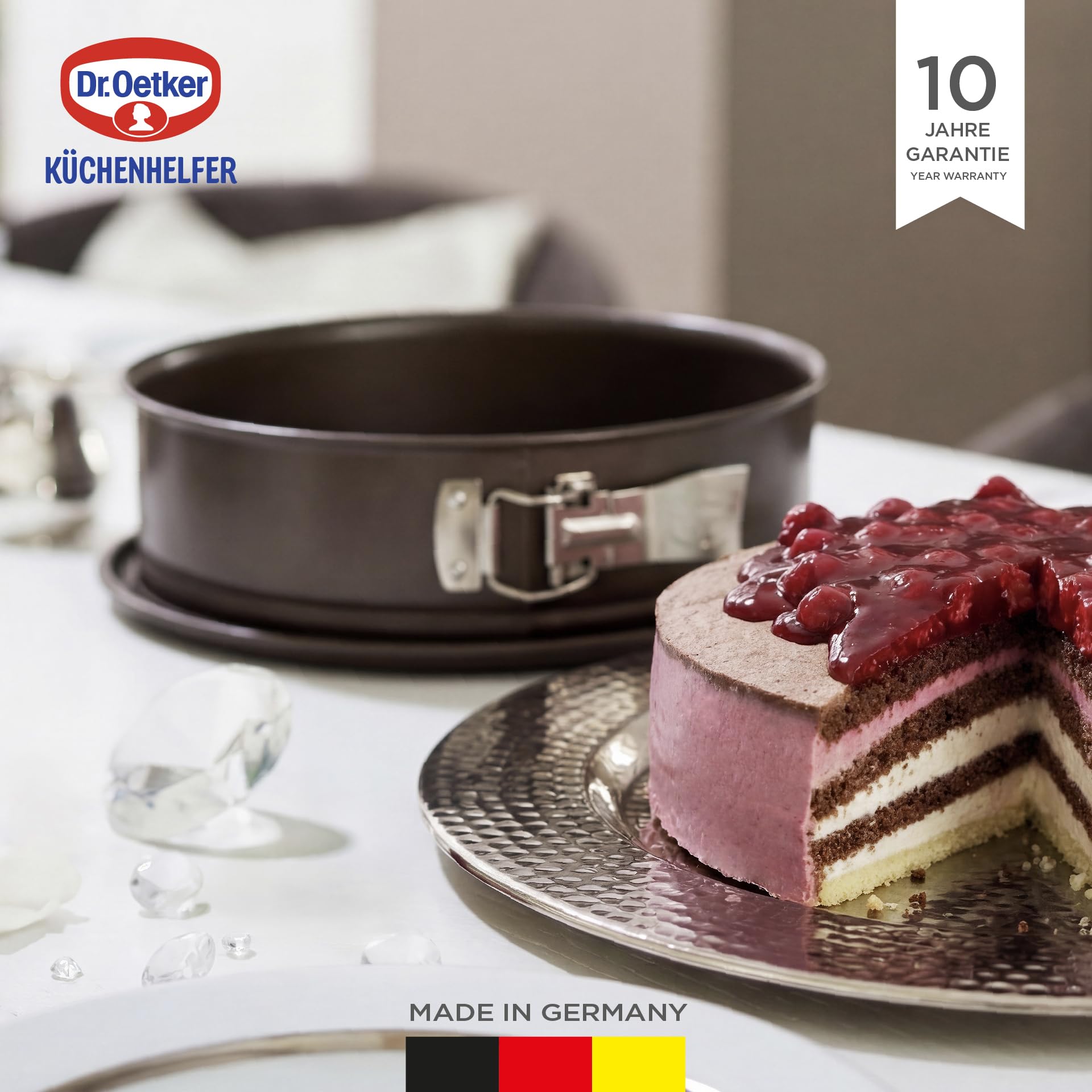 dr-oetker-springform-back-edition-28-cm-emaille-servierboden-3900-ml image 2