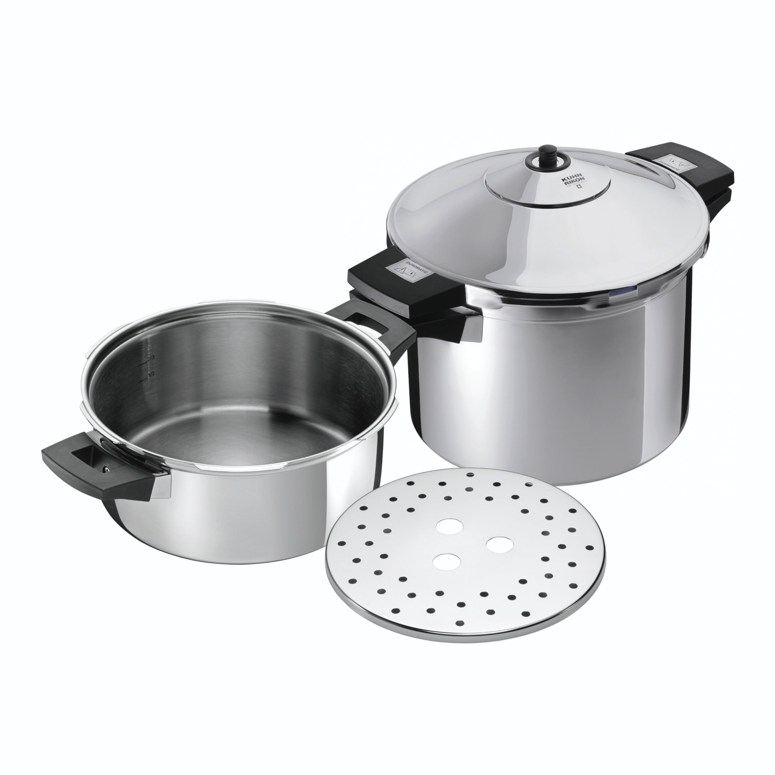 kuhn-rikon-duromatic-inox-schnellkochtopf-set-8l-4l-24-cm-edelstahl image 1