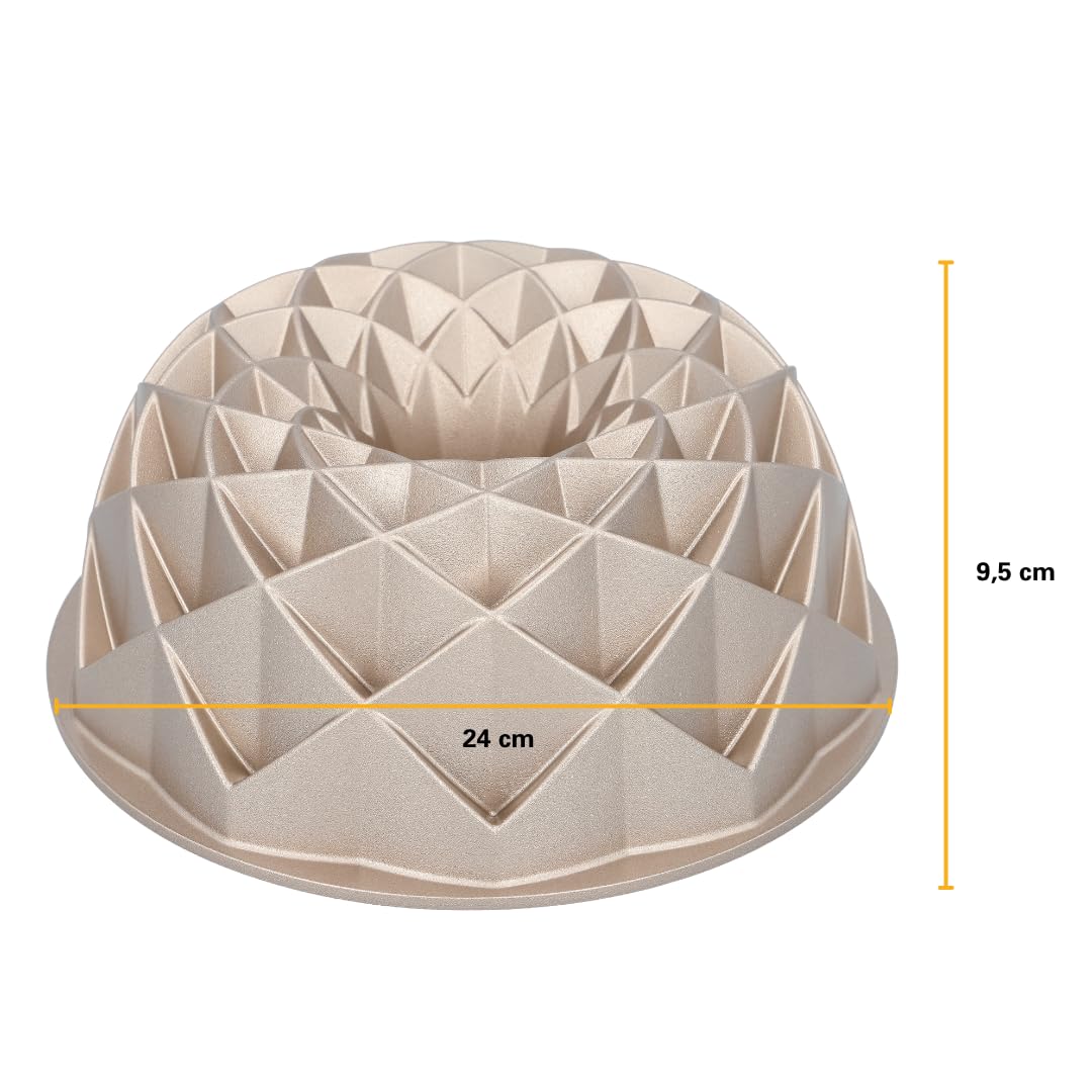 birkmann-contoura-gugelhupf-geo-24-cm-aluguss-champagner-1800-ml image 3