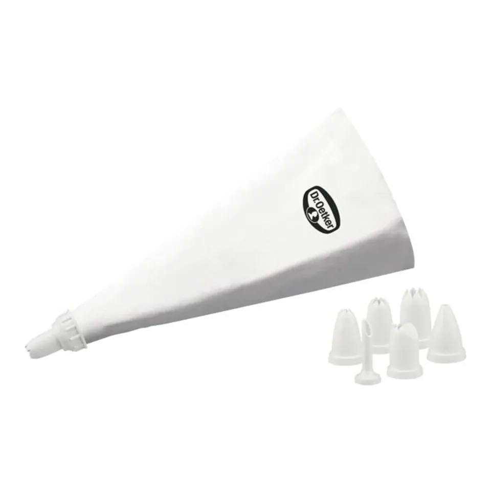 dr-oetker-spritzbeutel-32-5-cm-inkl-6-t-llen-und-adapter-beschichtete-baumwolle image 1