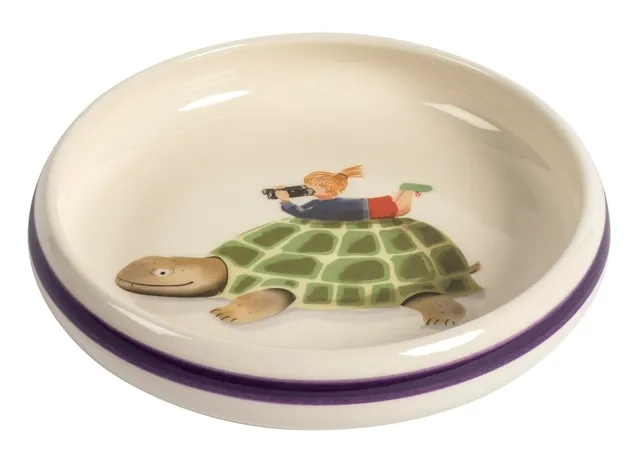 kuhn-rikon-kinderteller-schildkr-te-keramikteller-18-cm-handbemalt image 1