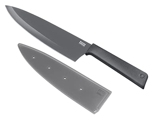 kuhn-rikon-colori-kochmesser-gerade-klinge-30-cm-grau-mit-klingenschutz image 7