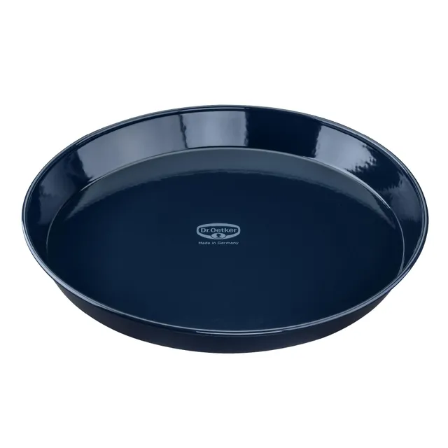 dr-oetker-back-liebe-kuchenblech-30-cm-emaille-dunkelblau image 1