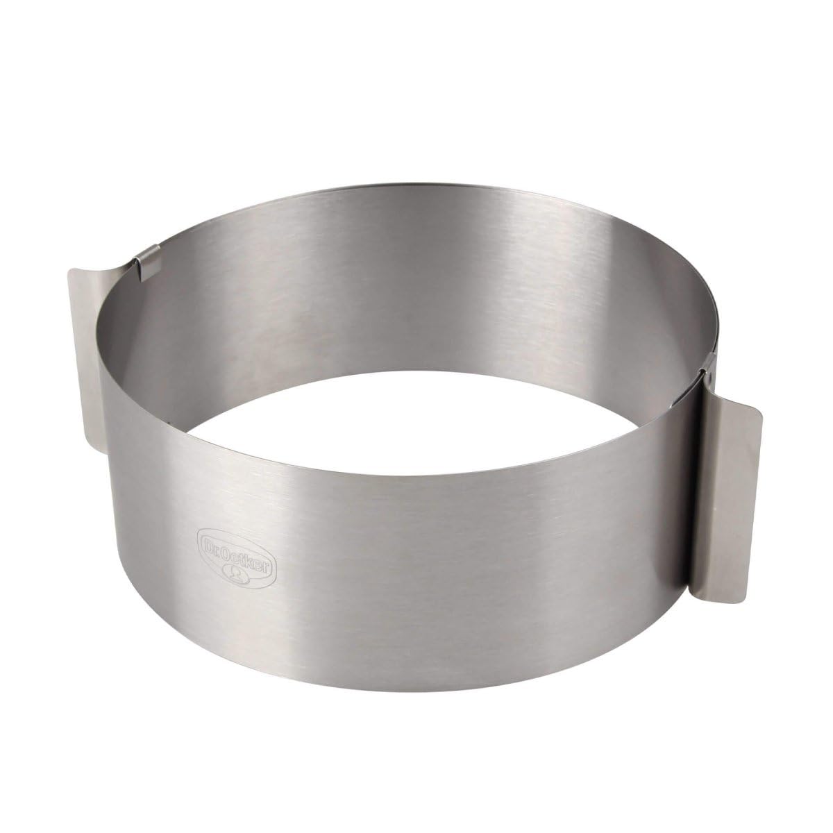 dr-oetker-1919-tortenring-16-30-cm-verstellbar-edelstahl-mit-zwei-griffen image 1