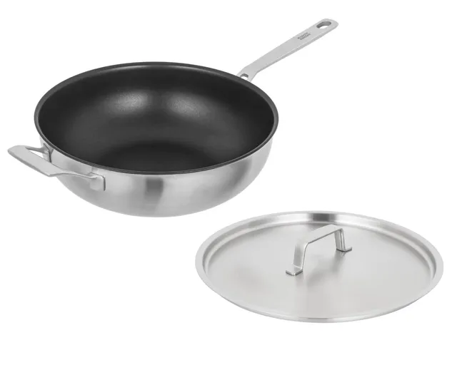 kuhn-rikon-culinary-fiveply-wok-28-cm-edelstahl-induktion-mit-deckel image 1