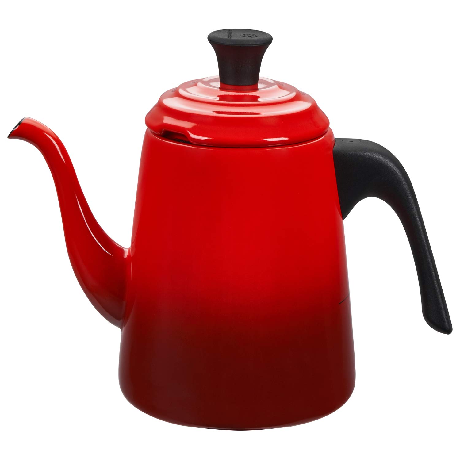 le-creuset-drip-wasserkessel-0-7-l-emaillierter-stahl-kirschrot-pour-over-kessel image 1