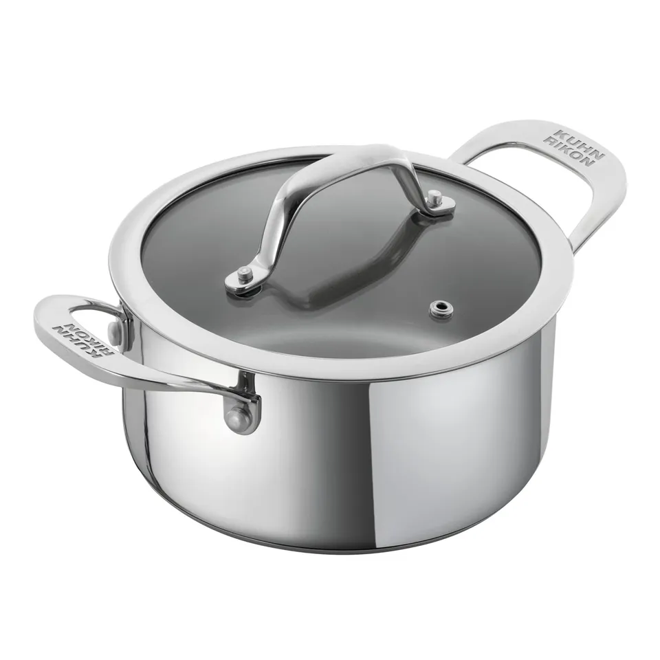 kuhn-rikon-allround-kochtopf-1-5-l-16-cm-edelstahl-mit-glasdeckel-induktion image 1