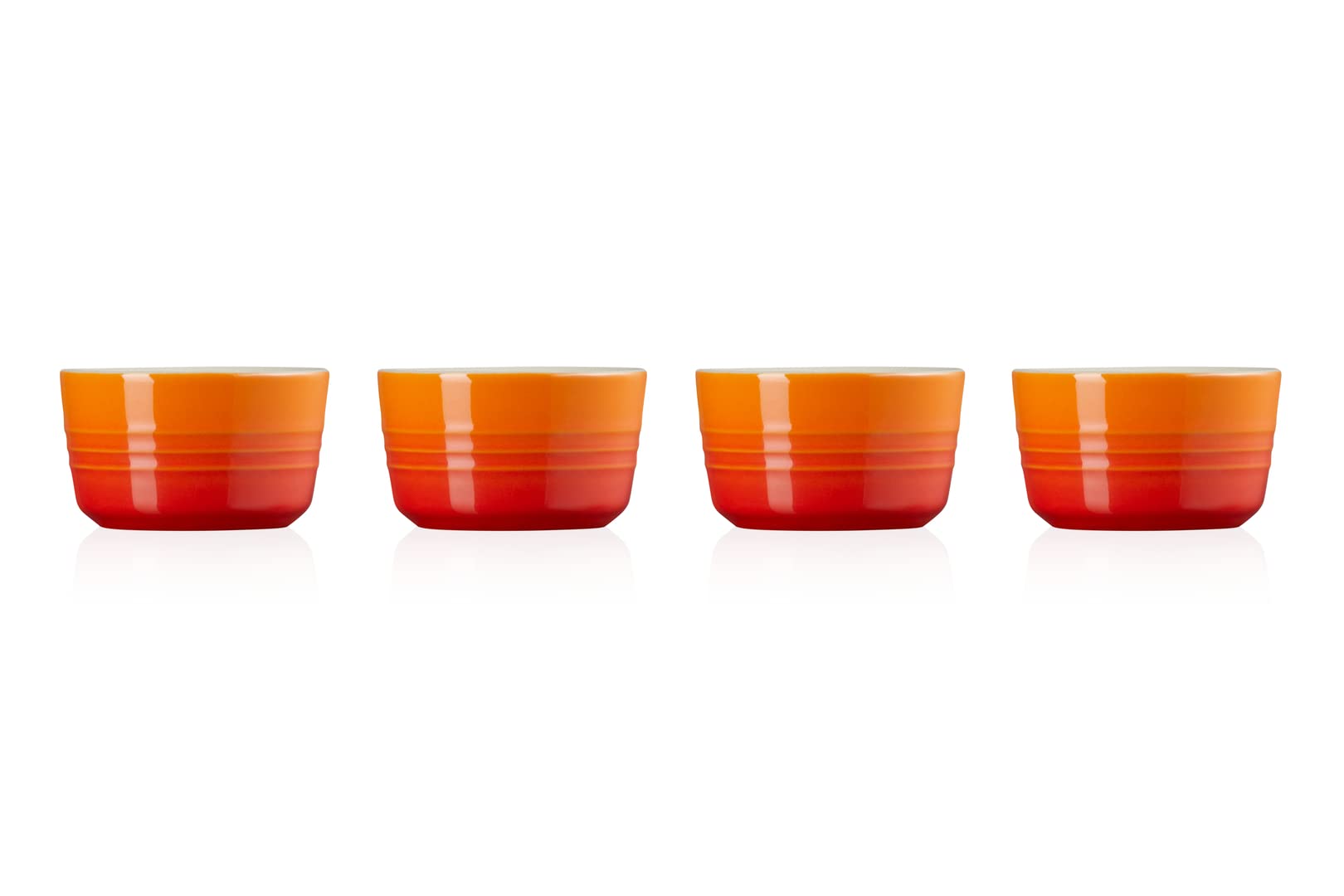 le-creuset-mini-f-rmchen-4er-set-steinzeug-100-ml-ofenrot image 3