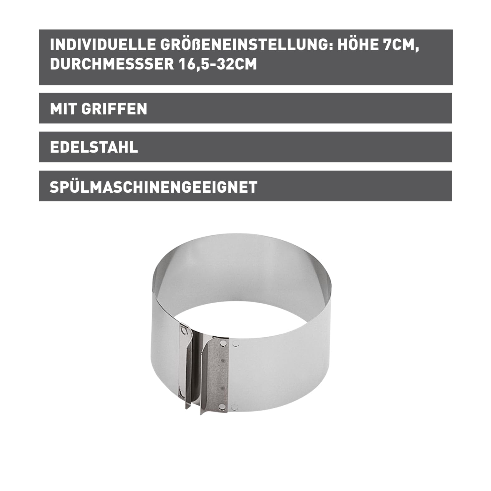 original-kaiser-inspiration-tortenring-16-5-32-x-7-cm-edelstahl-mit-griffen image 2