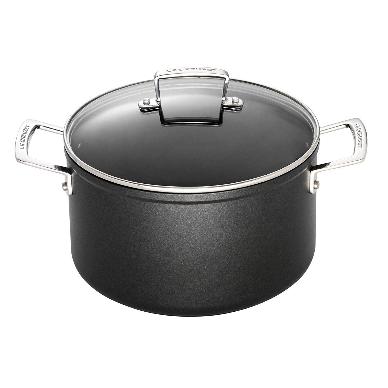 le-creuset-toughened-nonstick-pro-fleischtopf-20-cm-mit-glasdeckel-anthrazit-sil image 3