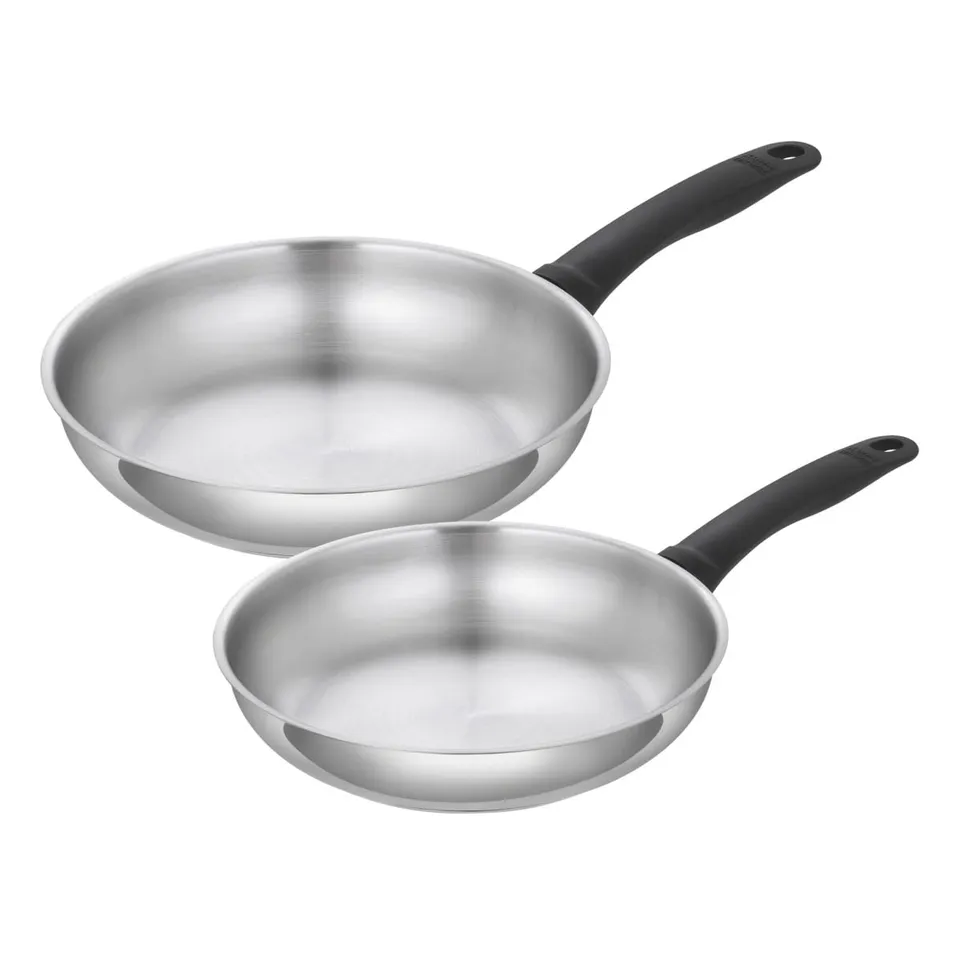kuhn-rikon-classic-bratpfannen-set-24-28-cm-edelstahl-unbeschichtet image 1