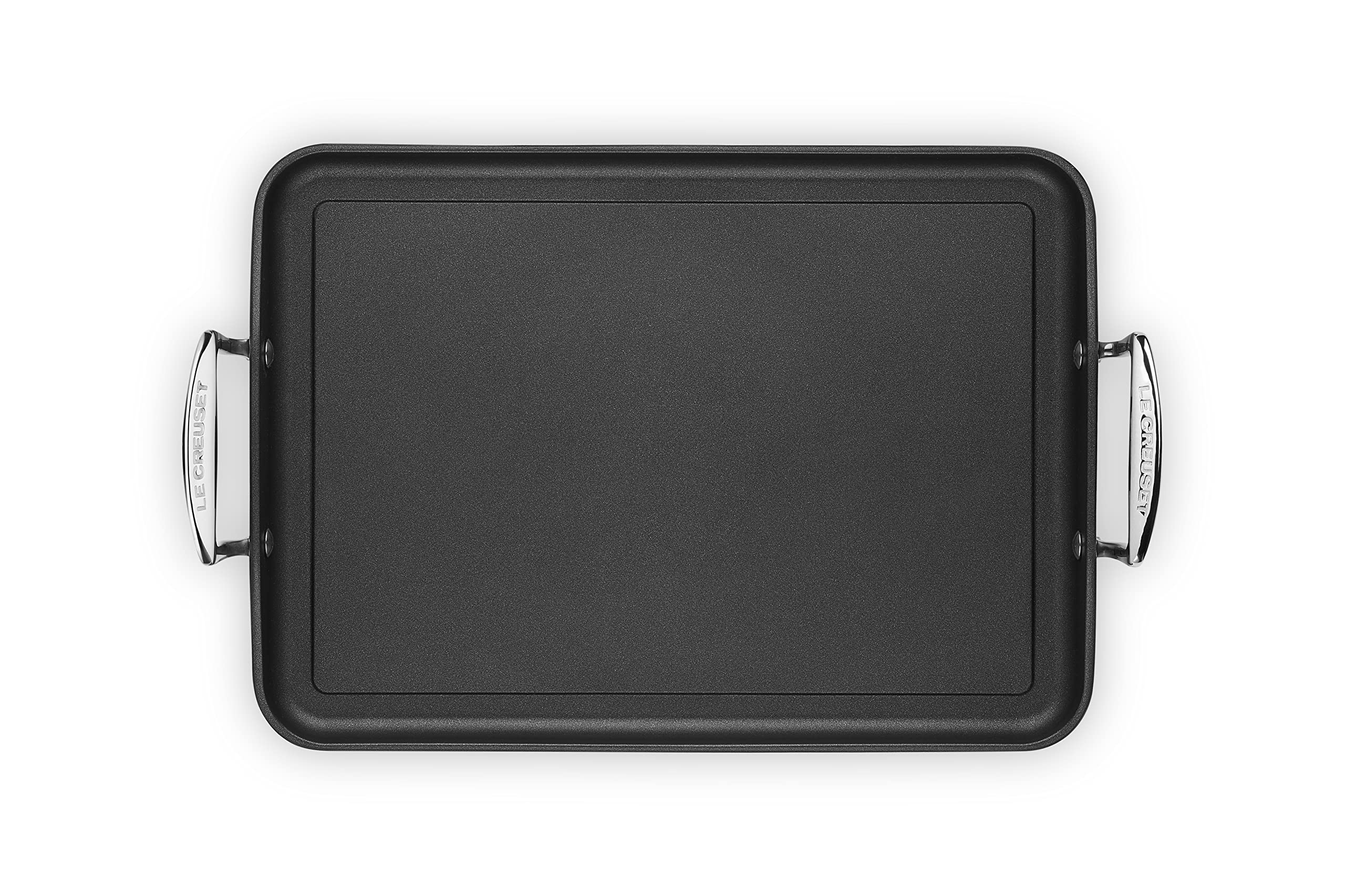 le-creuset-aluminium-antihaft-grillplatte-35-cm-ohne-rillen-induktionsgeeignet image 3