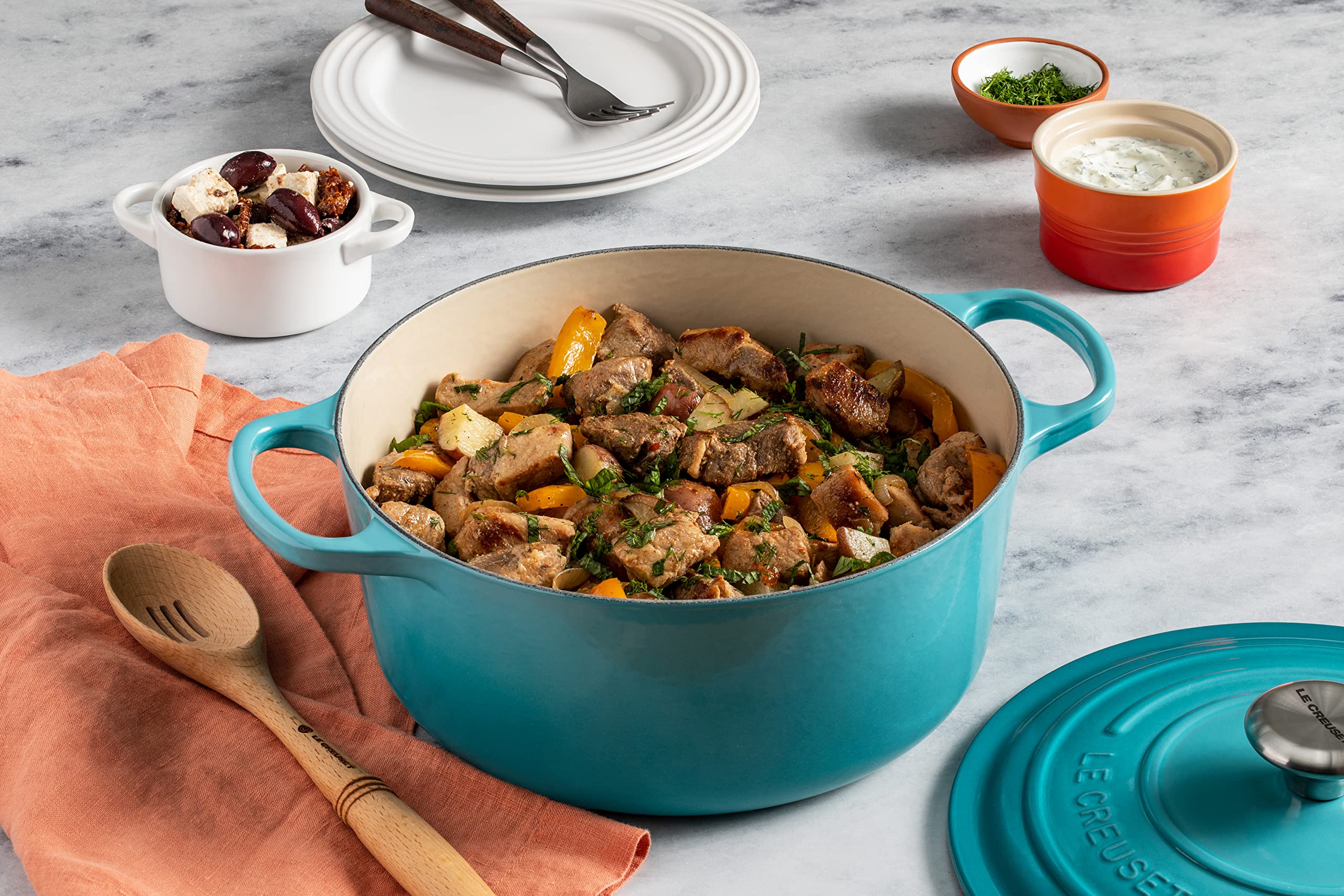 le-creuset-signature-gusseisen-br-ter-rund-28-cm-6-7-l-karibik image 6